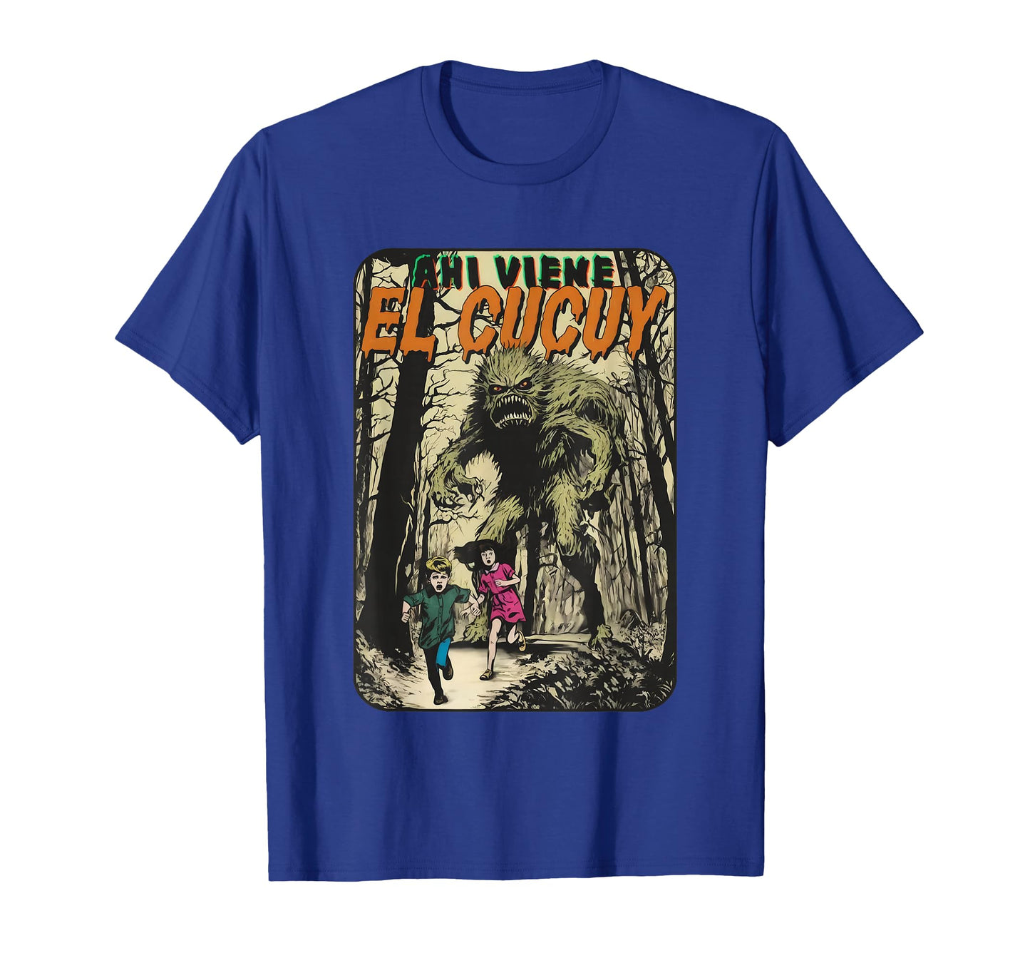 Aqui Viene El Cucuy Scary Monster Folklore Halloween T-Shirt