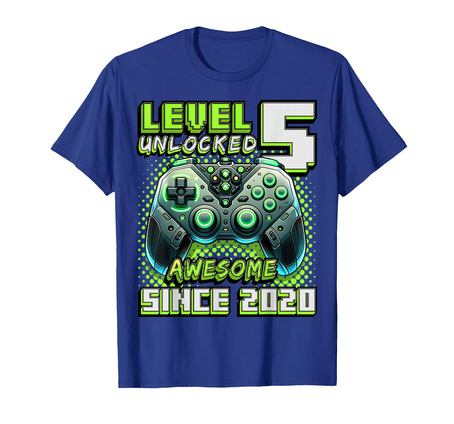 5th Birthday Boy Level 5 Gamer 5 Year Video Game Party T-Shirt