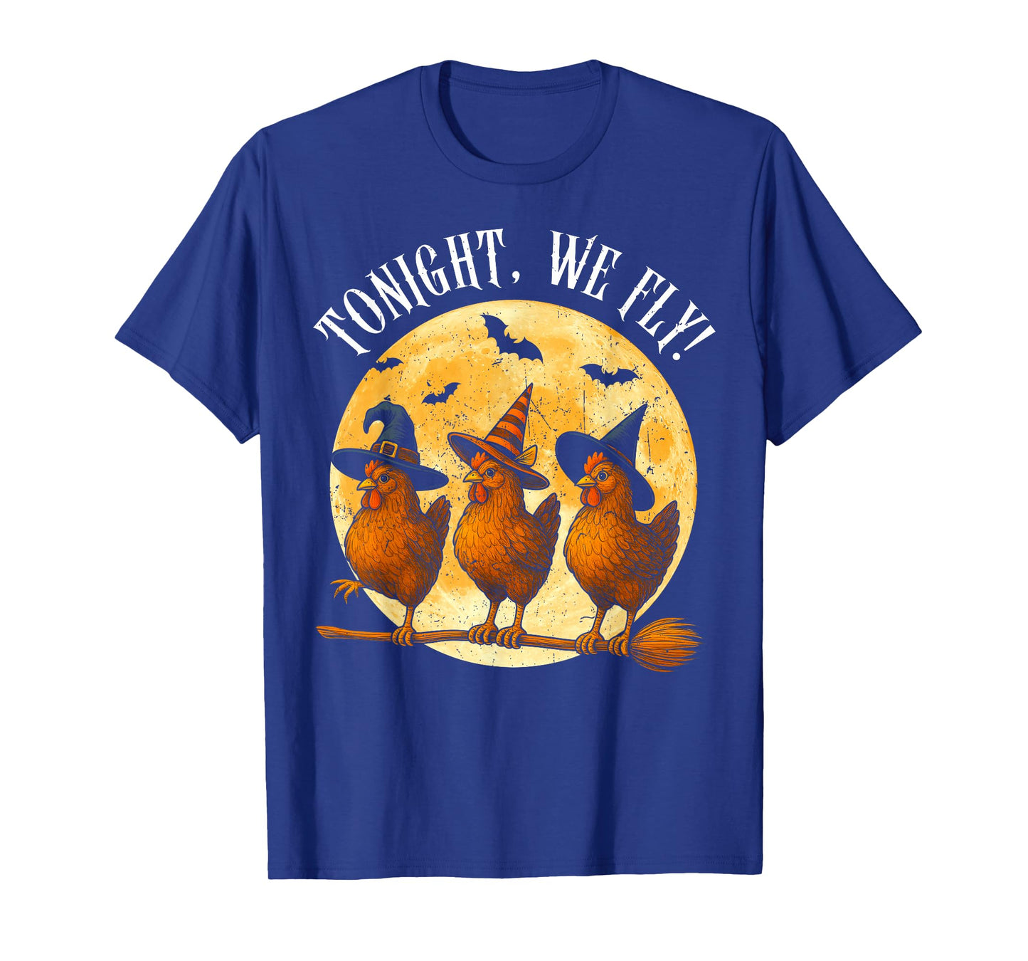 Tonight We Fly Funny Chicken Spooky Season Farm Halloween T-Shirt