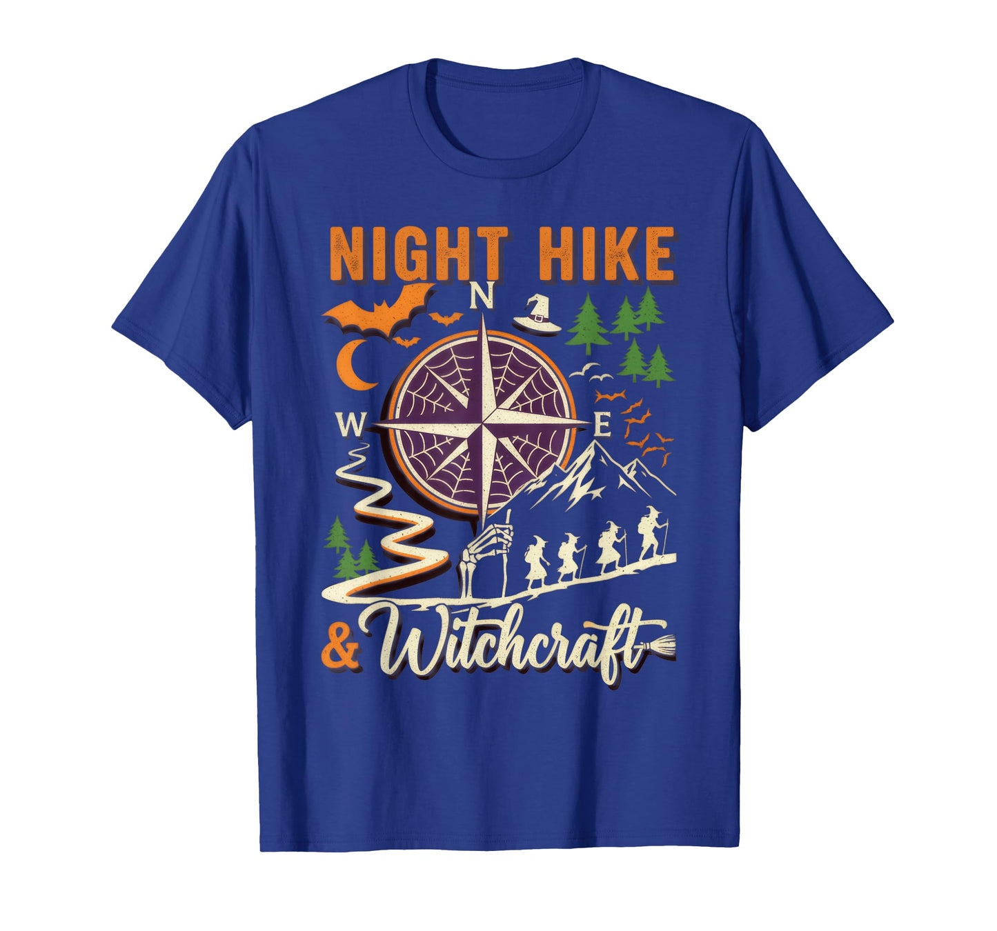 Halloween Night Hike Witchcraft Hiking Adventure T-Shirt