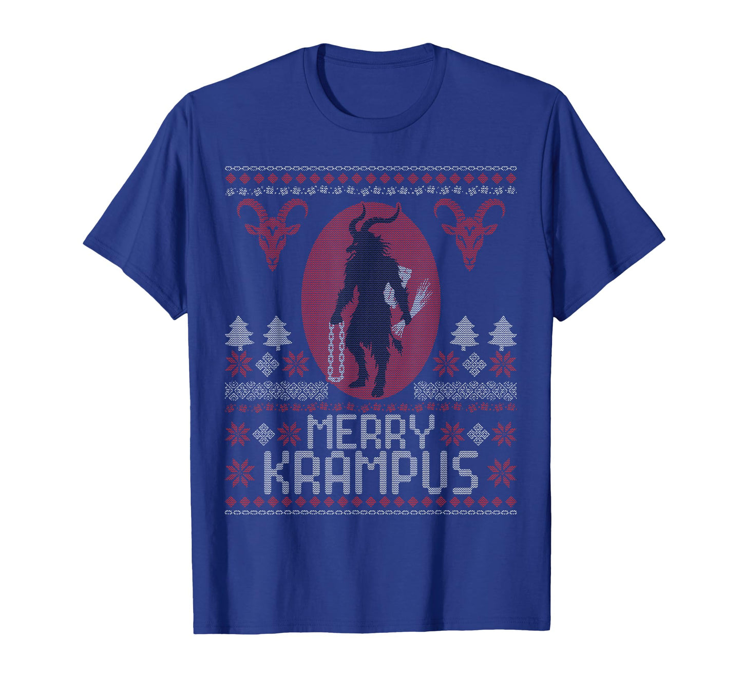 Merry Krampus Horror Creepy Evil Funny Ugly Christmas T-Shirt