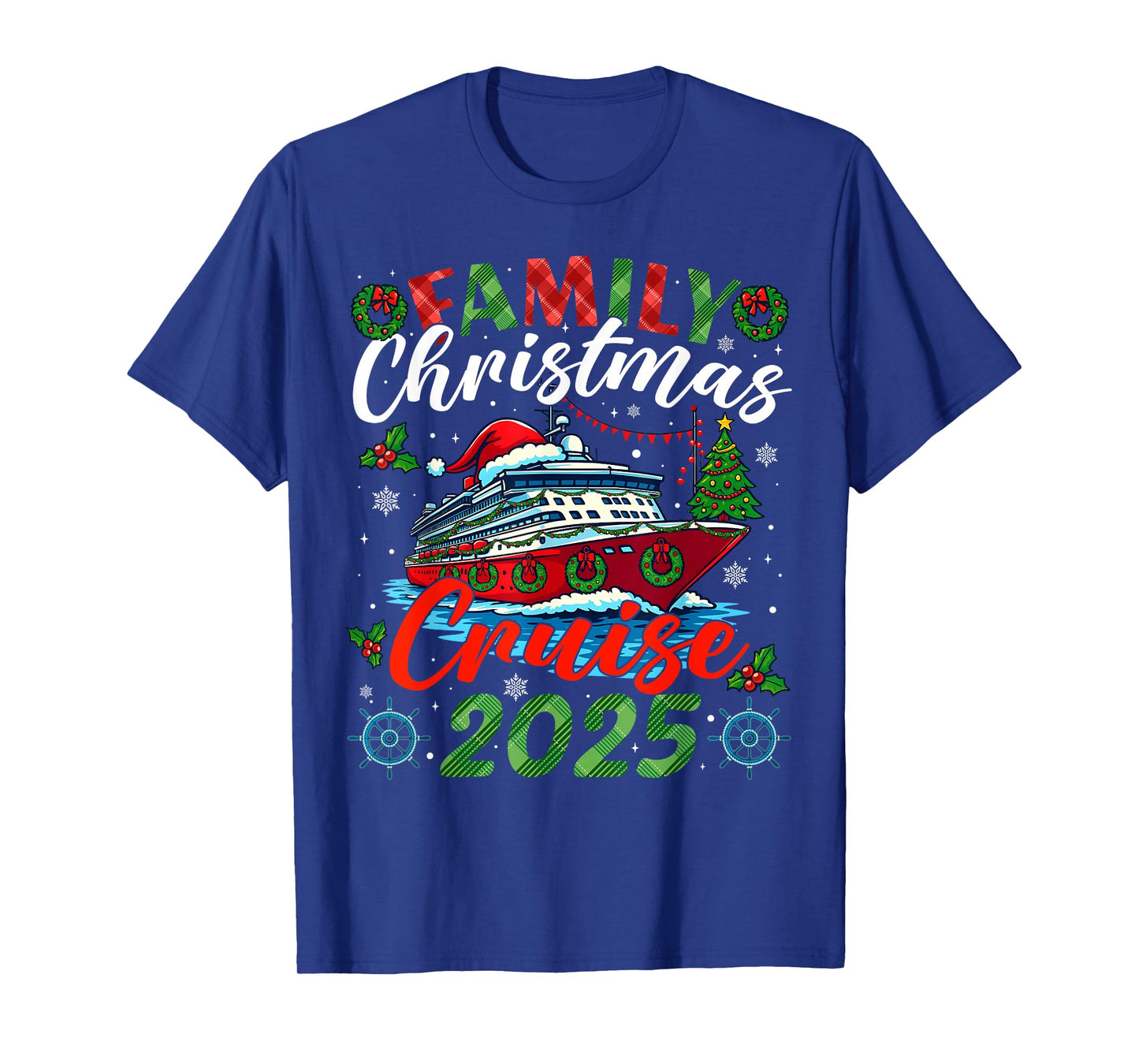 Family Christmas Cruise 2025 Xmas Matching Men Women Kids T-Shirt