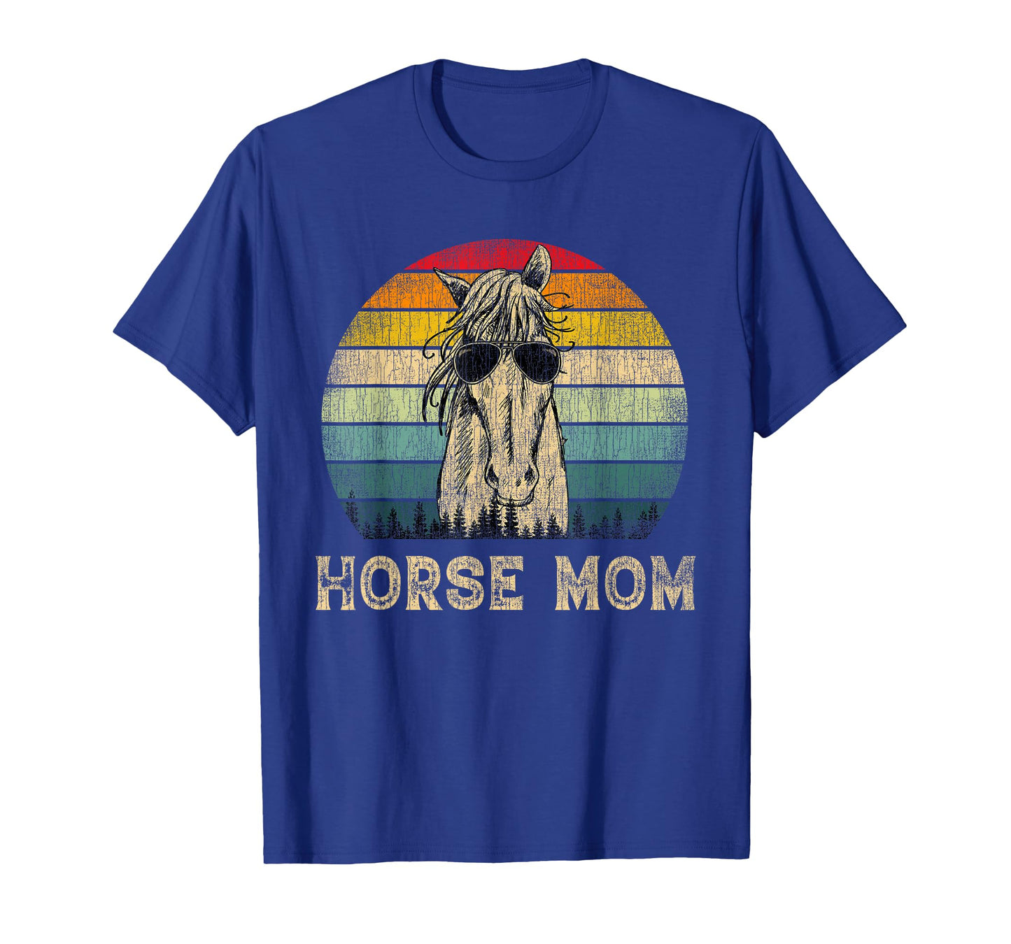 Vintage Horse Mom Horse Lovers Mommy Mother's Day T-Shirt