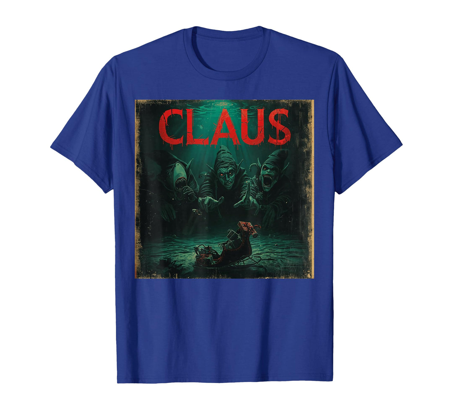 Creepy Claus Horror Christmas Dark Elf Top T-Shirt