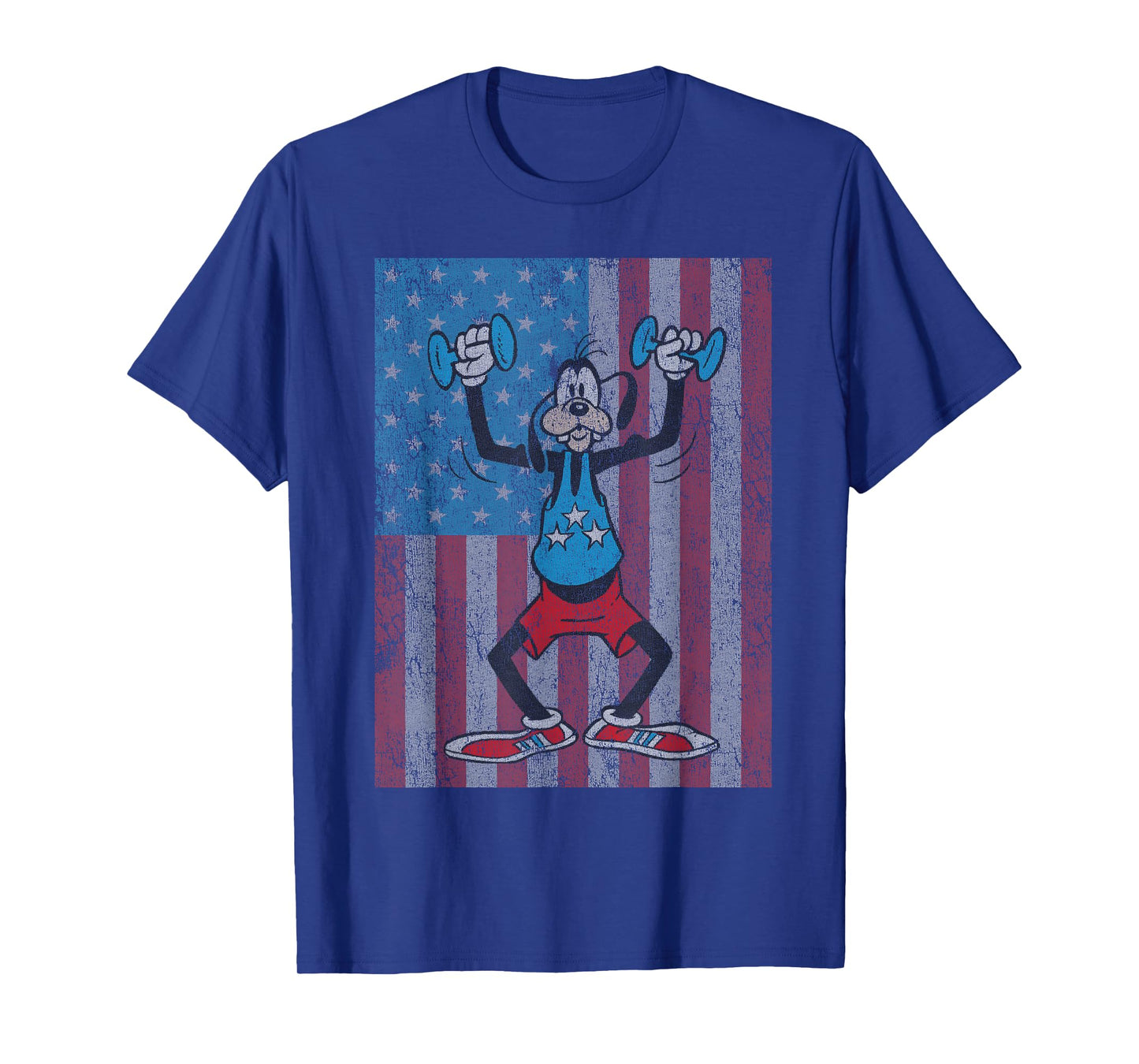Disney - Goofy Pumping Iron Americana T-Shirt