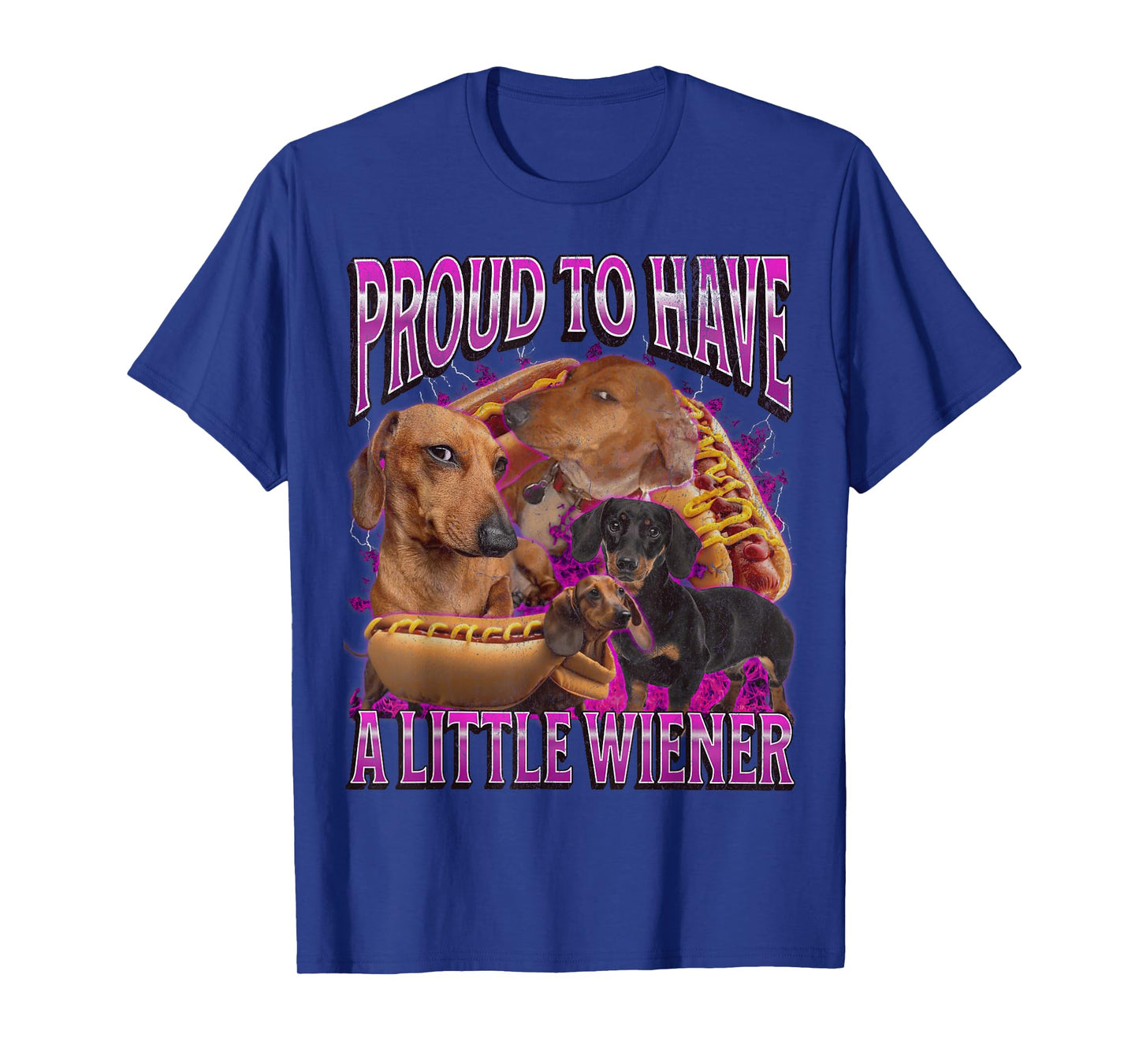 Proud To Have A Little Wiener Funny Offensive Dachshund T-Shirt