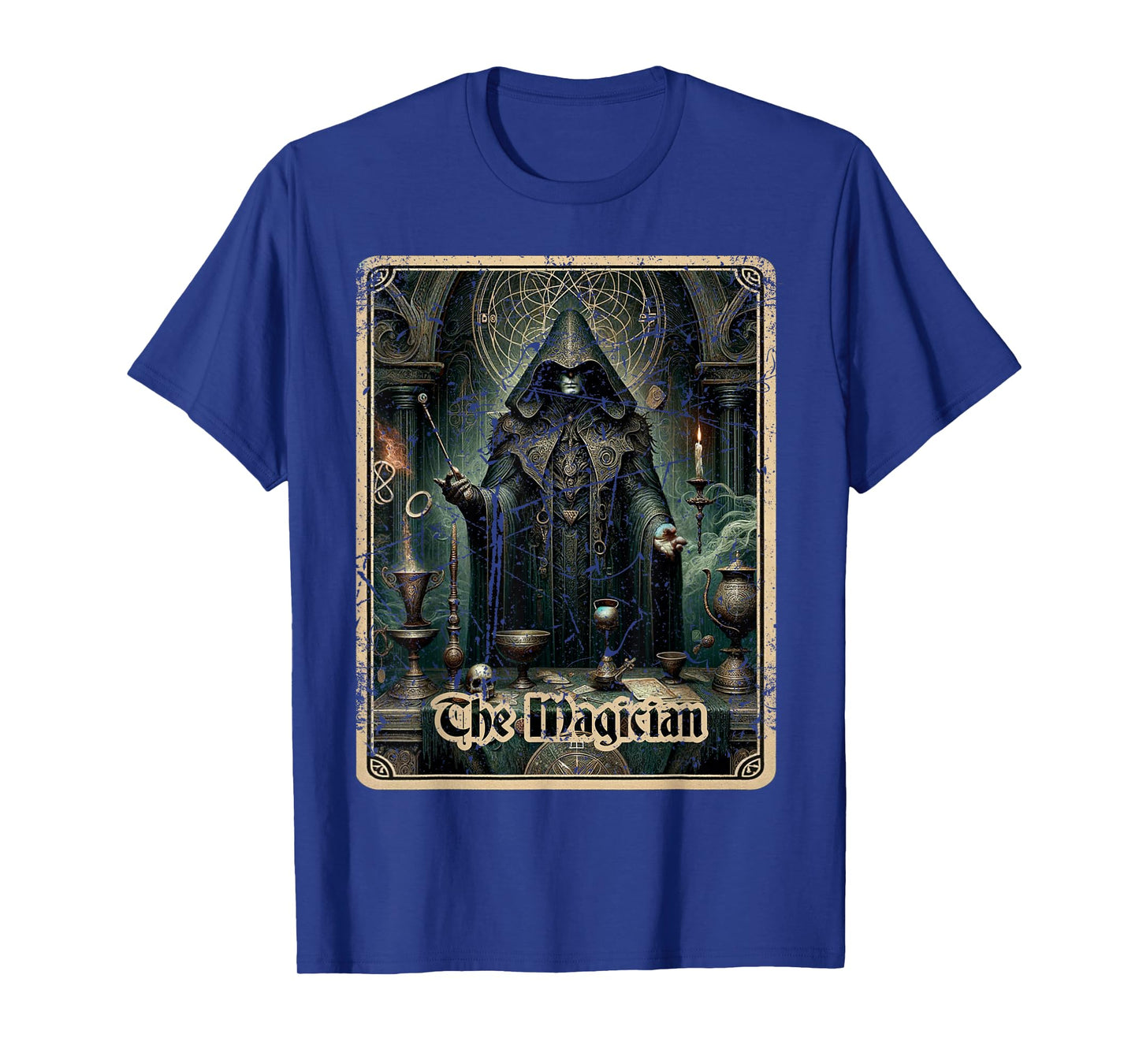 Magician Tarot Card Black Horror T-Shirt