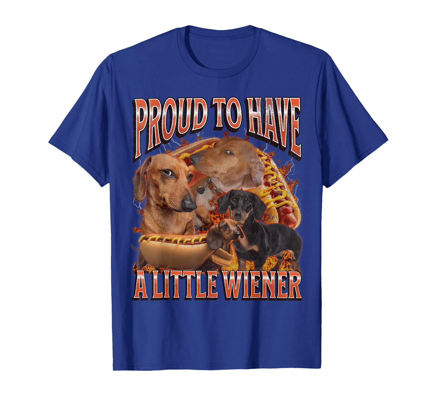 Proud To Have A Little Wiener Funny Offensive Dachshund T-Shirt