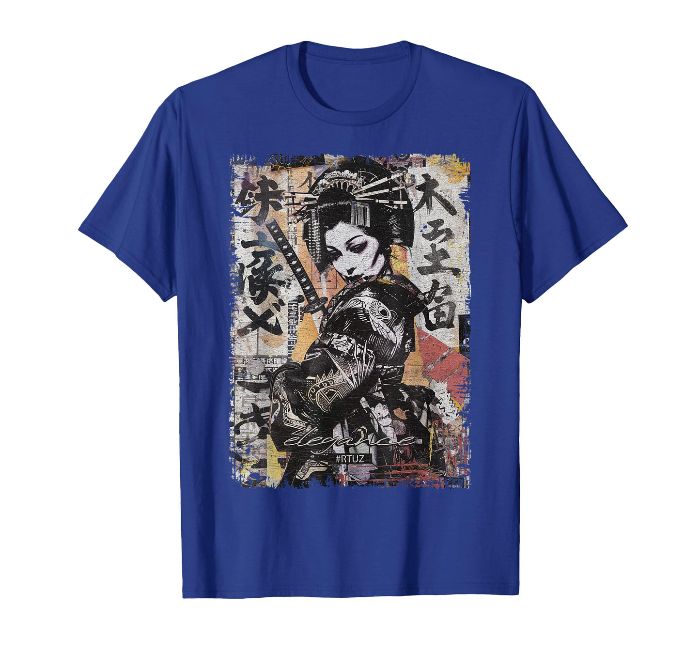 Hip Hop Y2K Vintage Hipster Edgy Urban Streetwear Geisha T-Shirt