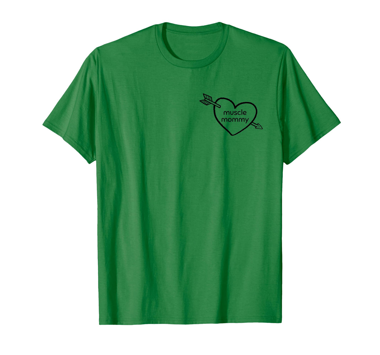 Mens Muscle Mommy Gym Pump Cover Heart Weightlifting T-Shirt