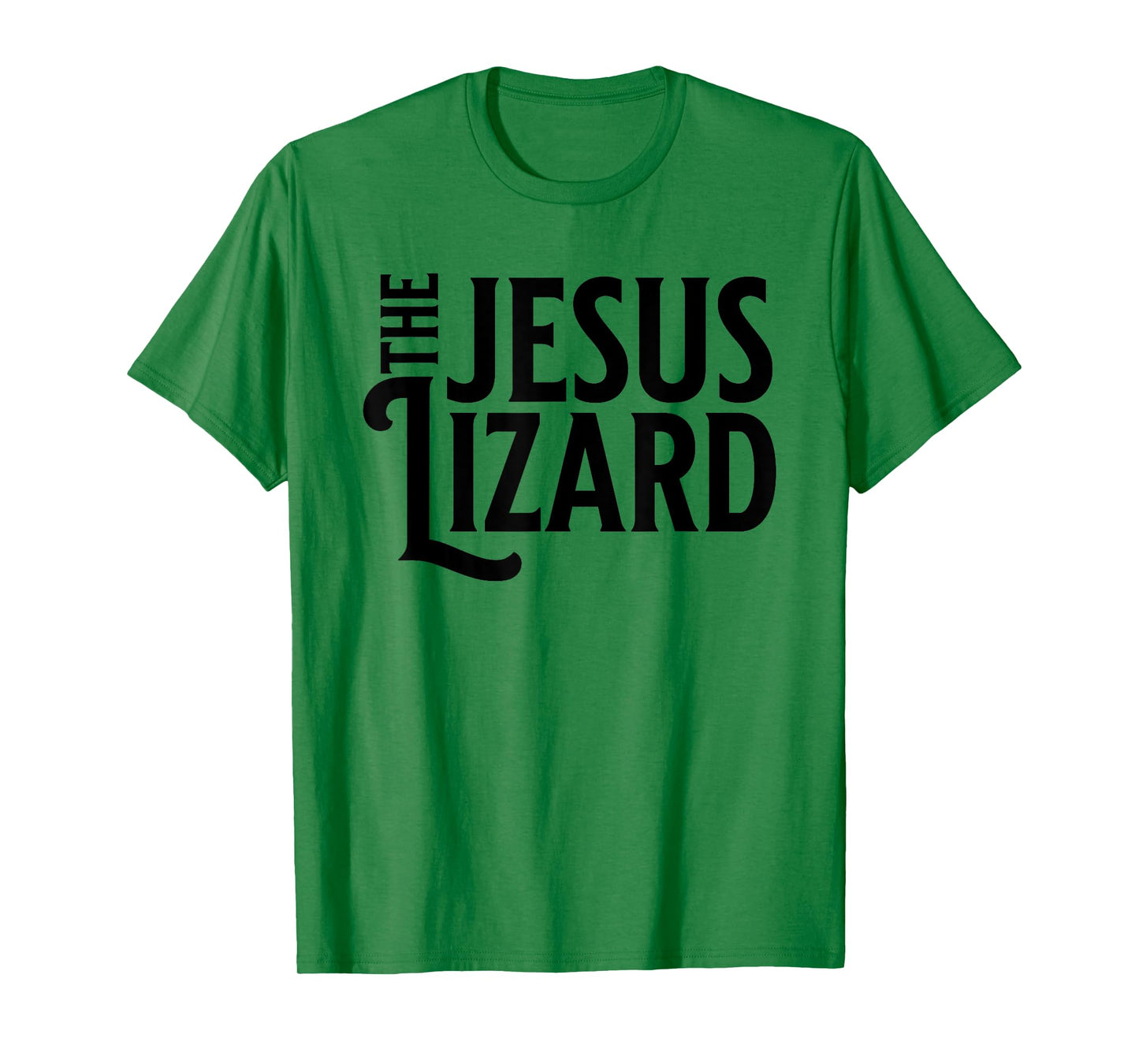 The Jesus Lizard Black Retro Vintage Text On T-Shirt