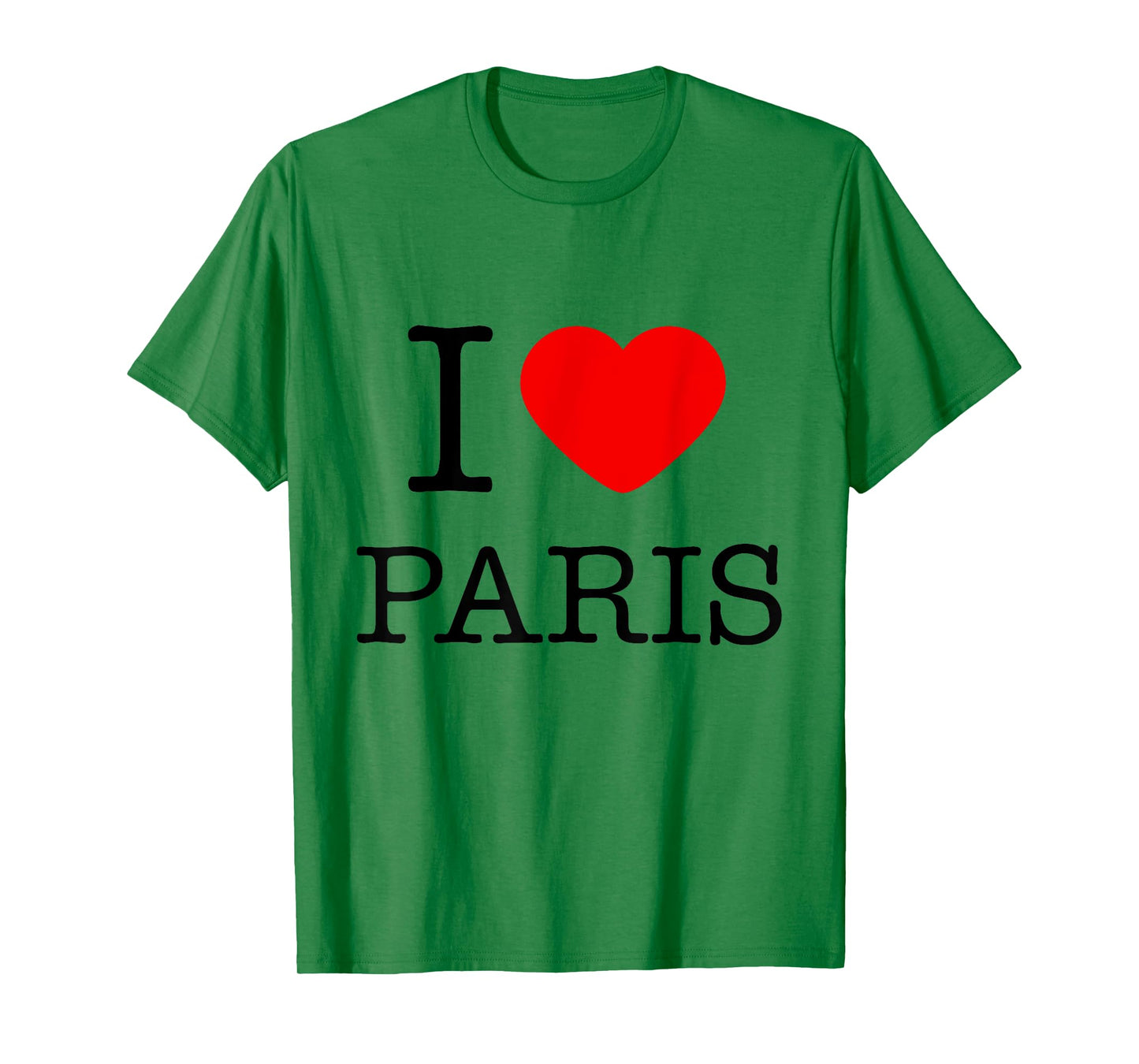 Enjoy Wear I Love Pairs Graphic Tees - Paris Novelty Graphic T-Shirt