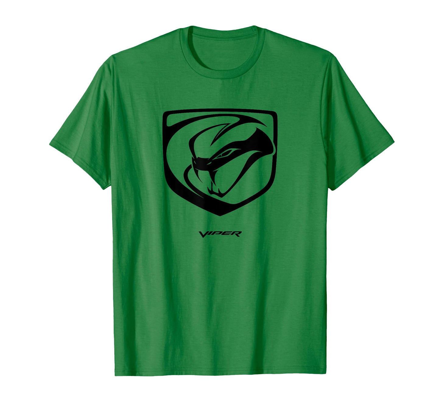 Dodge Men's Grey Viper Logo T-Shirt, Small, Short Sleeve, Classic Fit