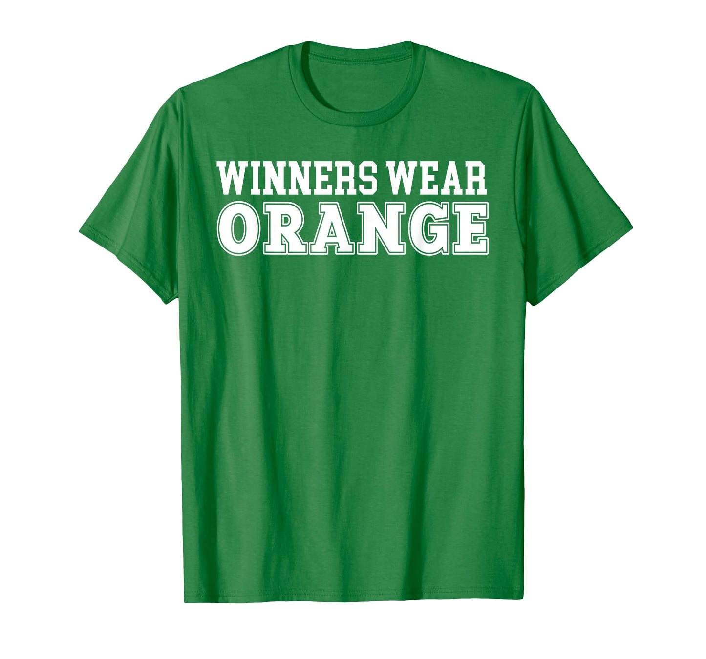 Winners Wear Orange Team Spirit Color War Wear Camp Game T-Shirt