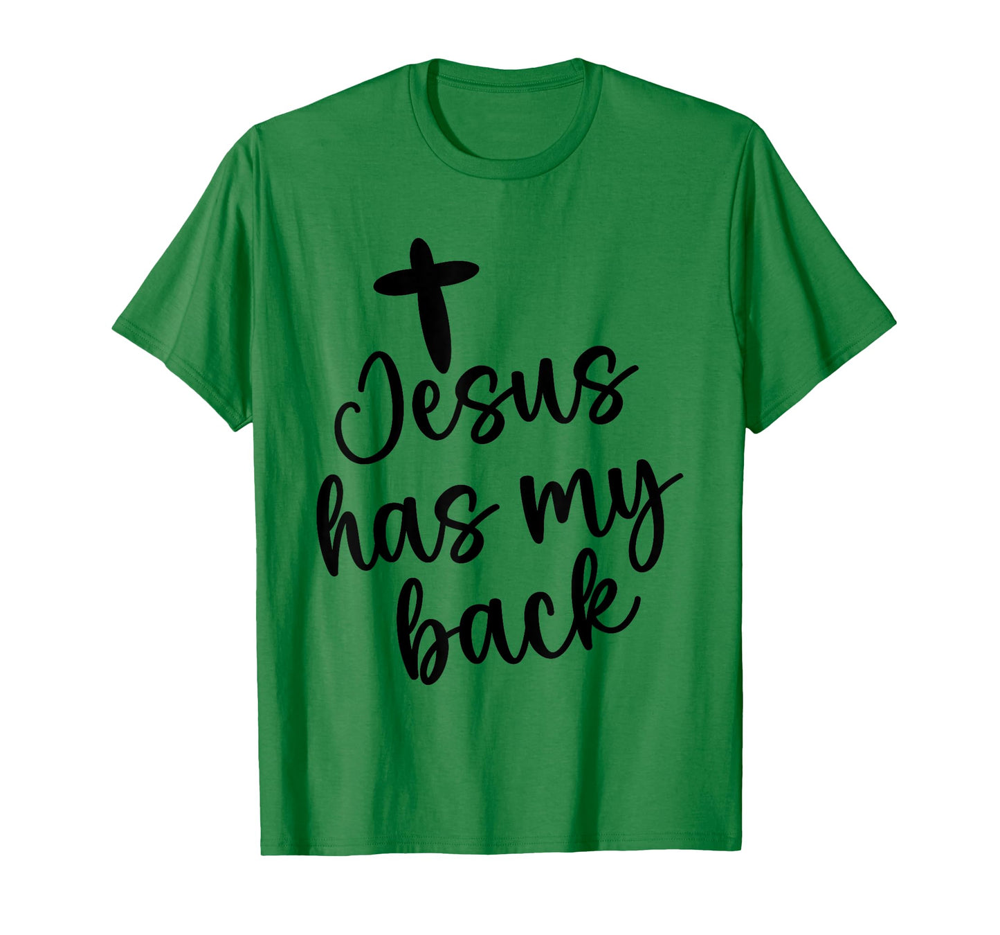 Jesus Has My Retro Back Christian Religious Quote Women Men T-Shirt