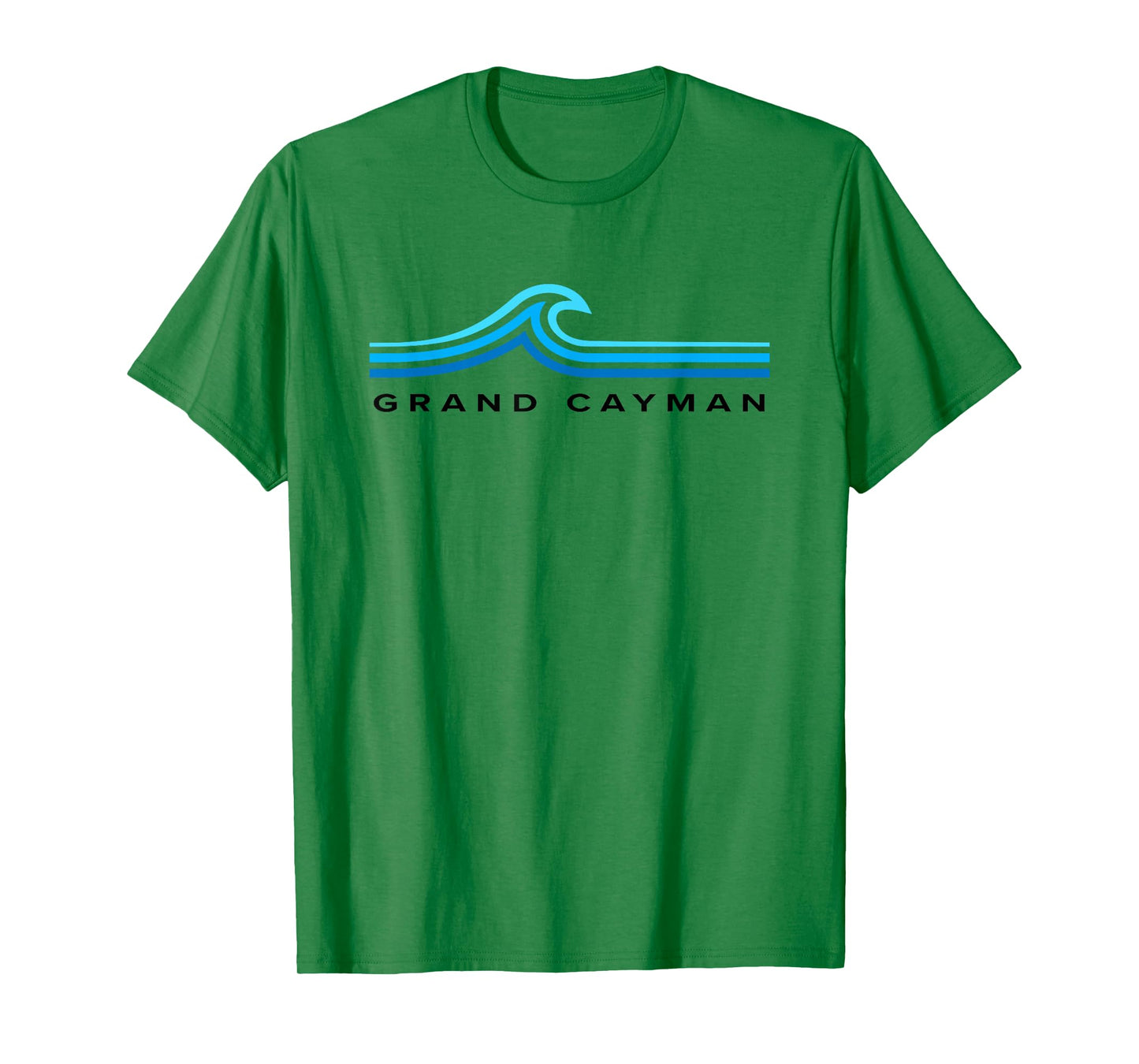 Grand Cayman Islands Waves Vintage Mens Womens Boys Souvenir T-Shirt