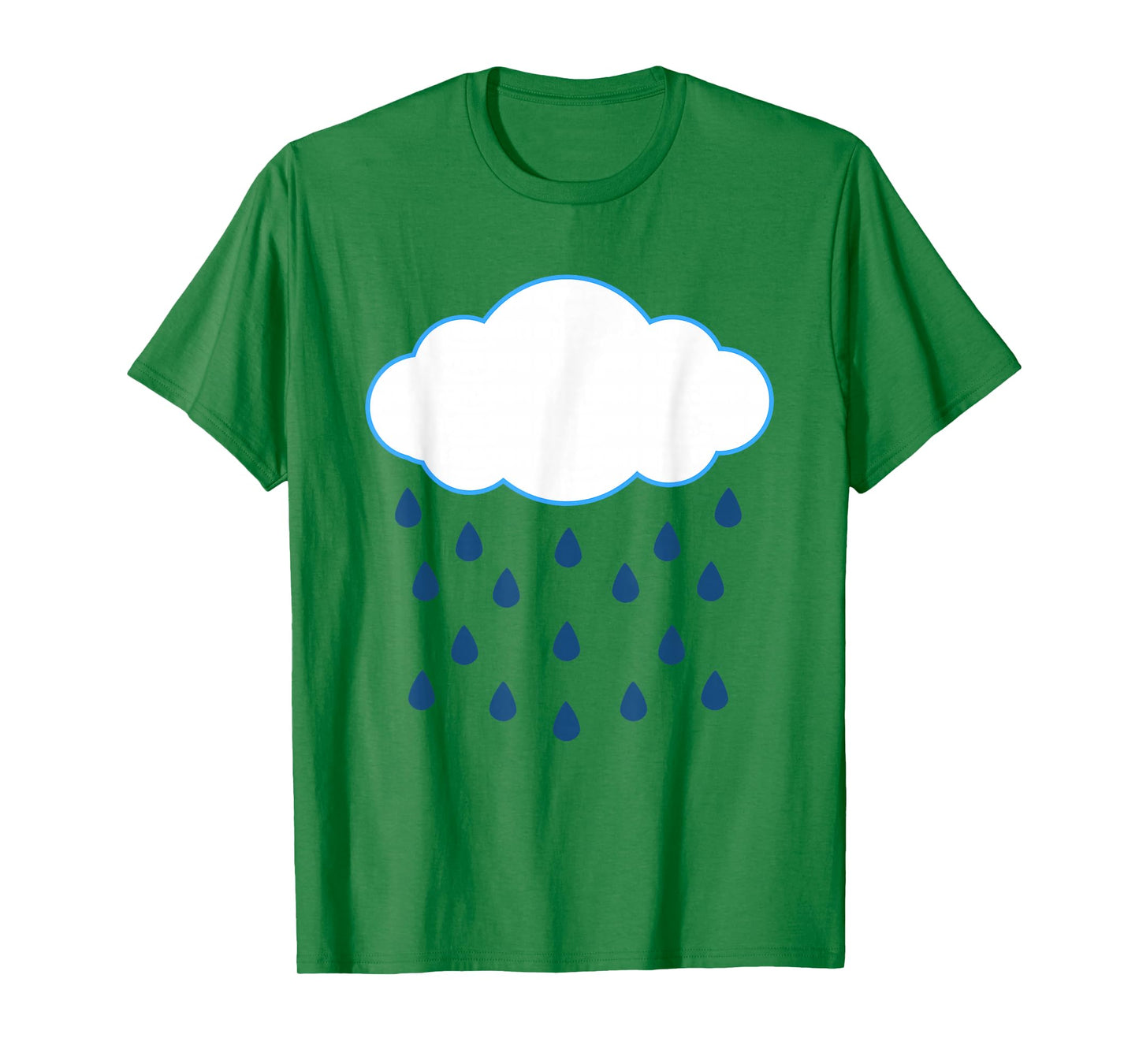 White Clouds Rain Drop Costume Christmas Halloween T-Shirt