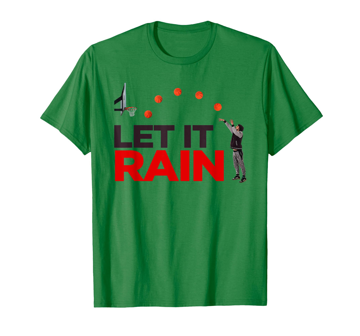 Let It Rain Funny Basketball T Shirt T-Shirt