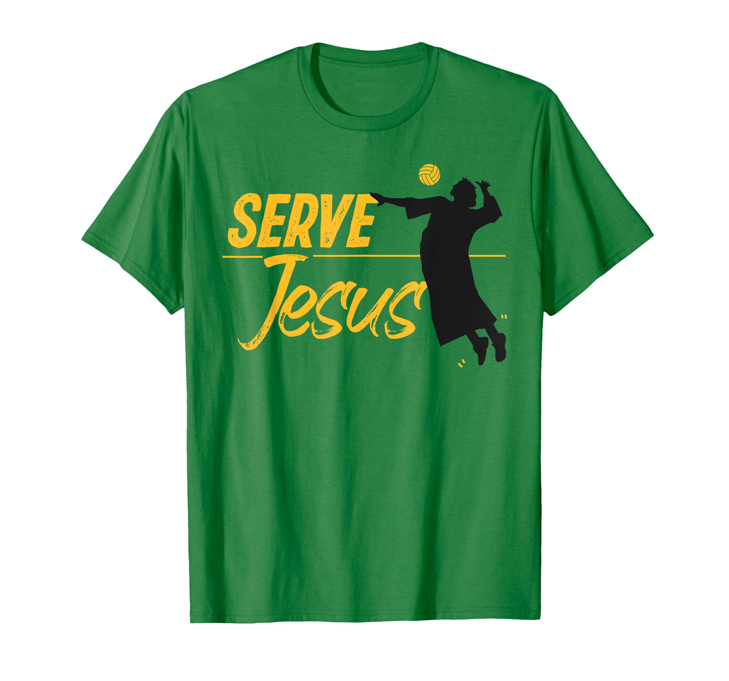 Volleyball Player Team Jesus Christian Serve Jesus T-Shirt