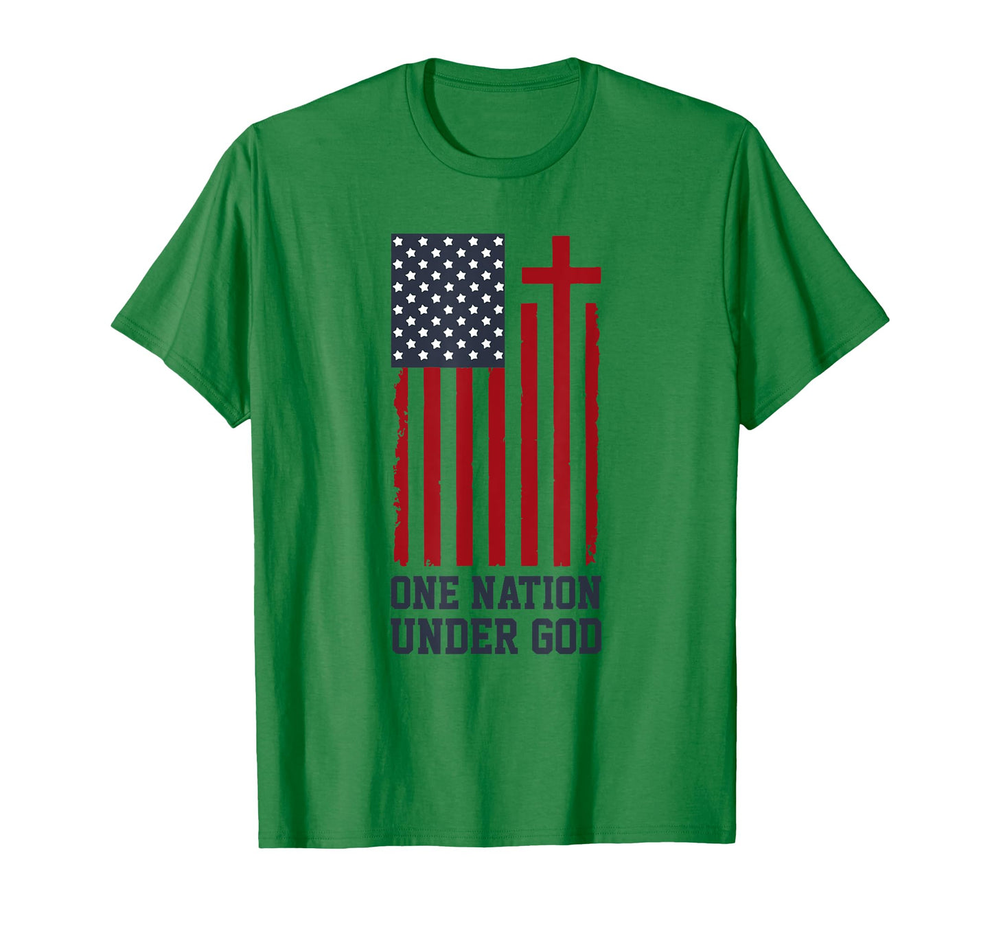 Patriotic Christian American Flag - One Nation Under God T-Shirt