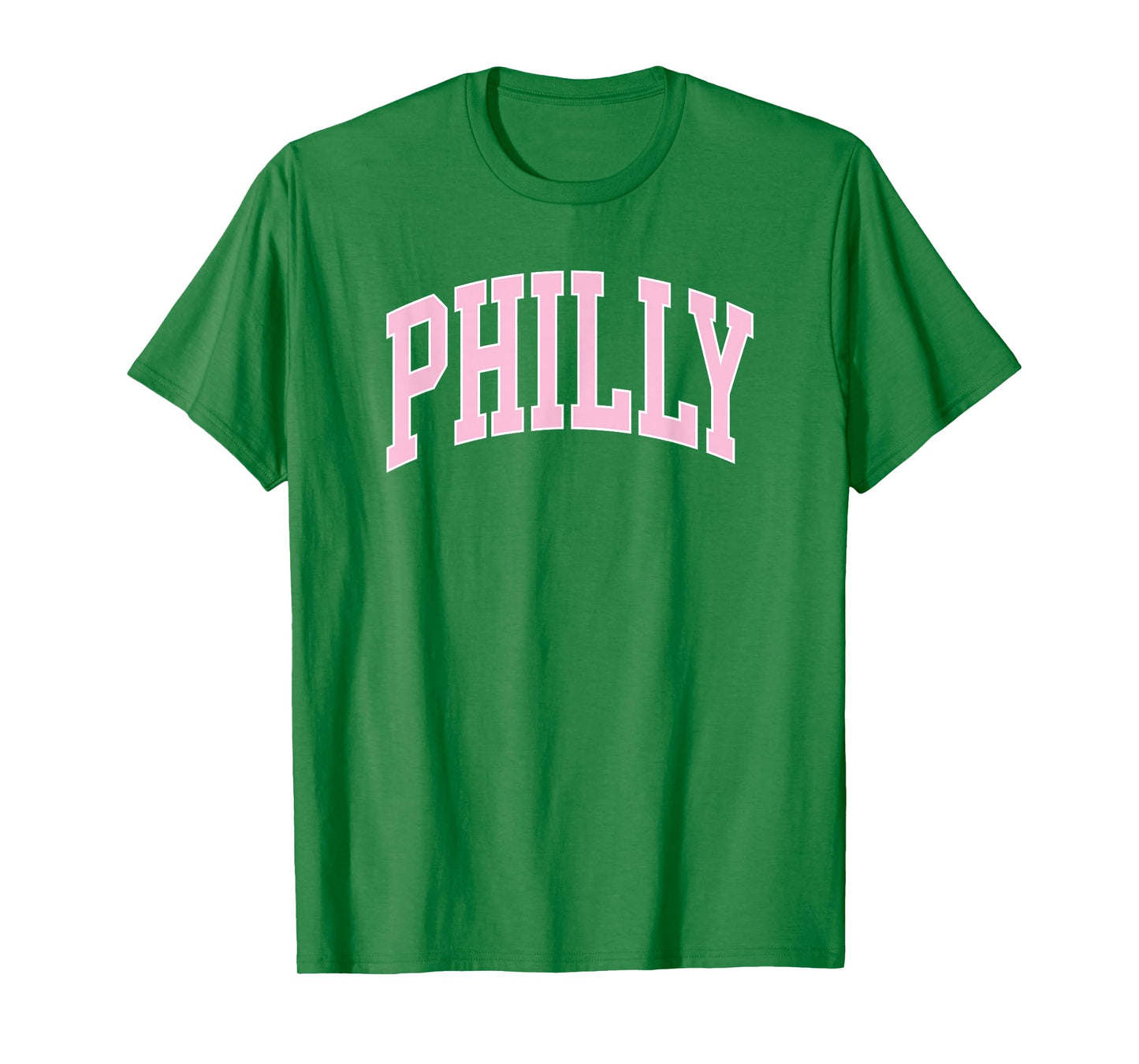 Retro Philly Pink Text Philadelphia Vintage Throwback Womens T-Shirt