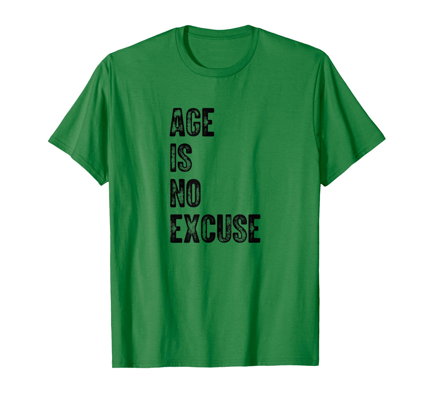Age is No Excuse Exercise Gym Pickleball Funny Senior T-Shirt