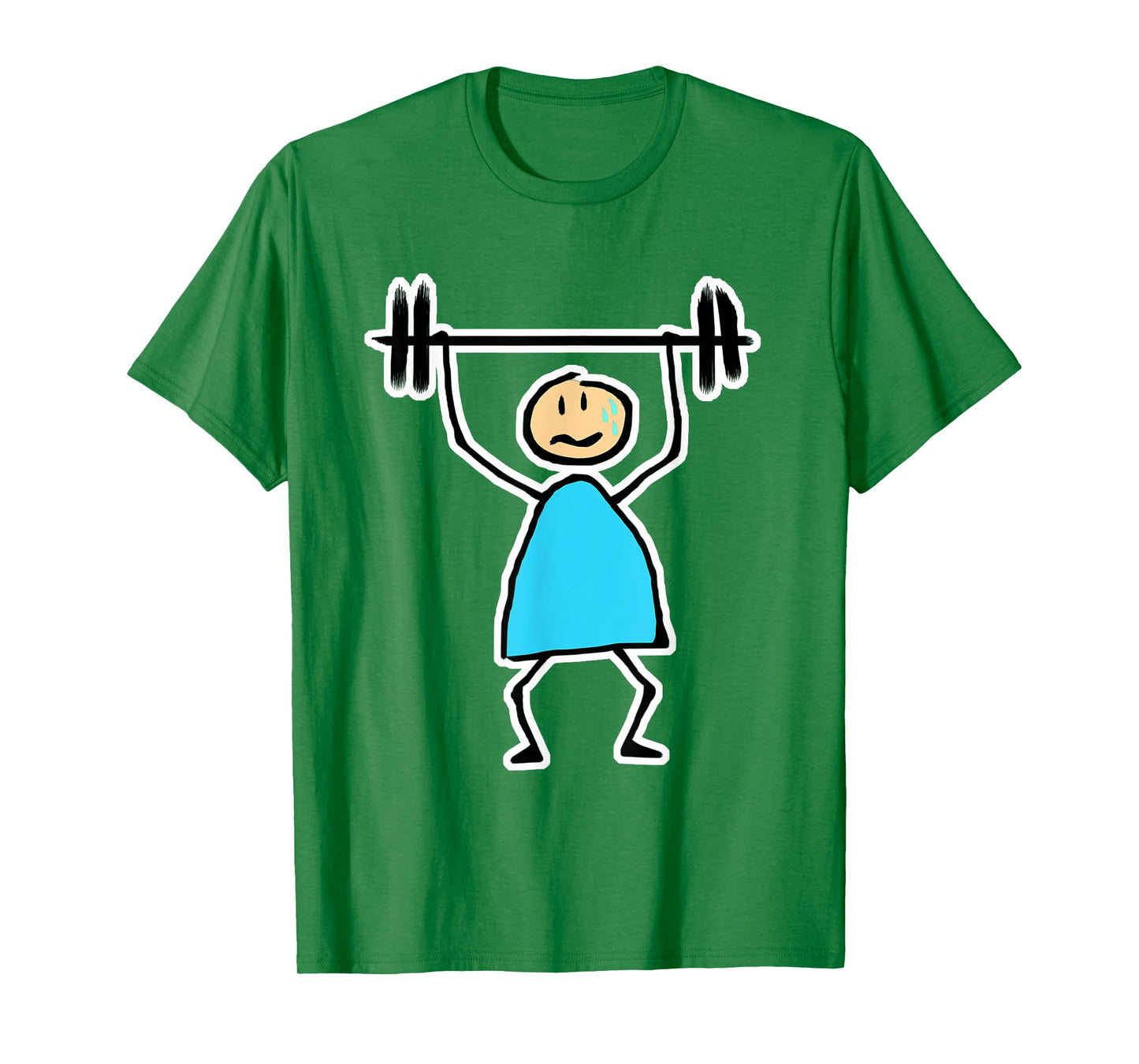 Novelty Tee Store Unisex Gym T-Shirt White Small Classic Fit U-Neck Short Sleeve Cartoon Gym T-Shirt