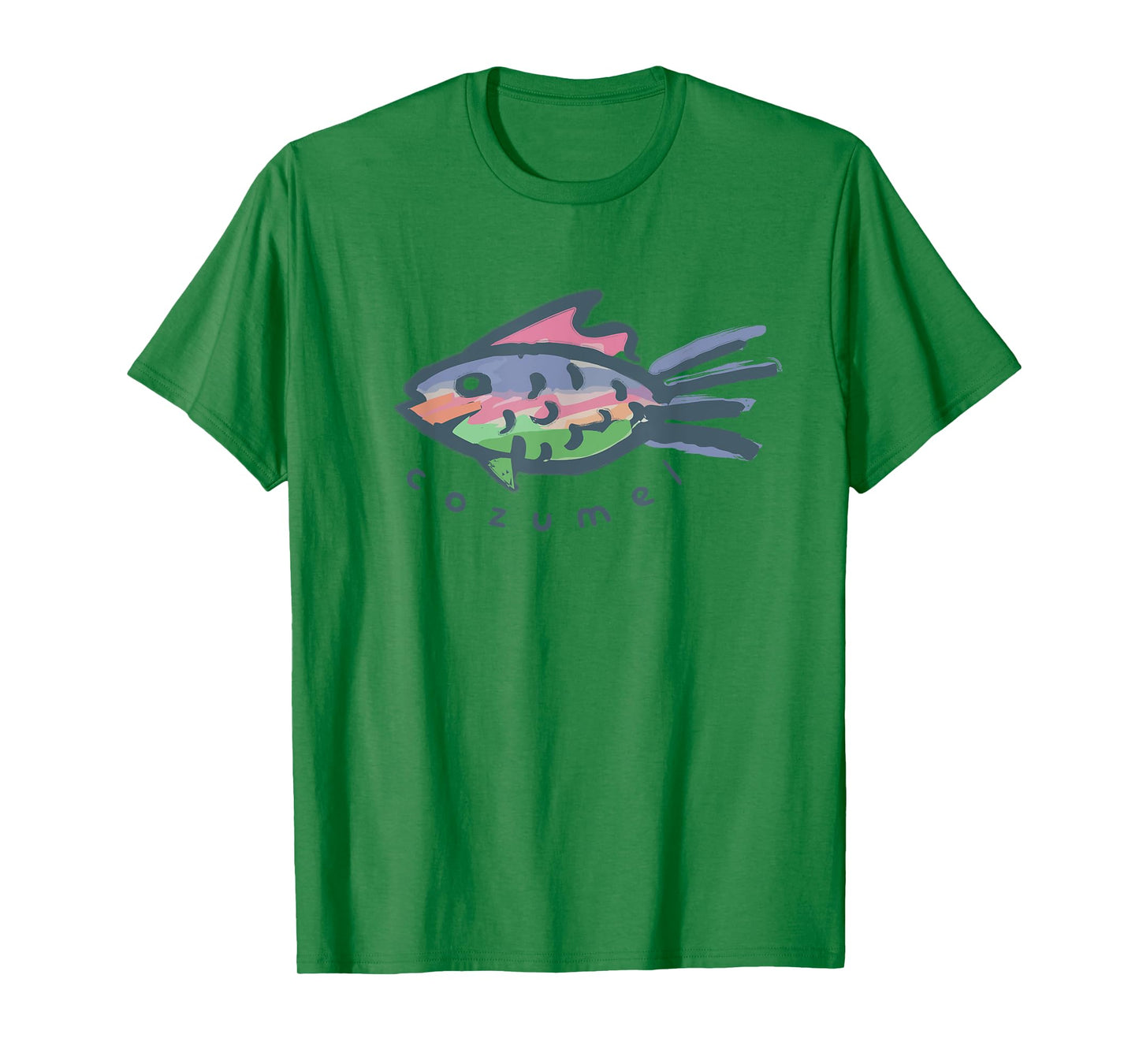 Cozumel Mexico Tropical Fish Graphic T-Shirt