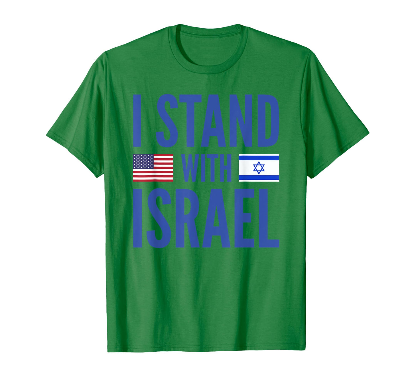 I Stand With Israel American-Israeli Flag T-Shirt