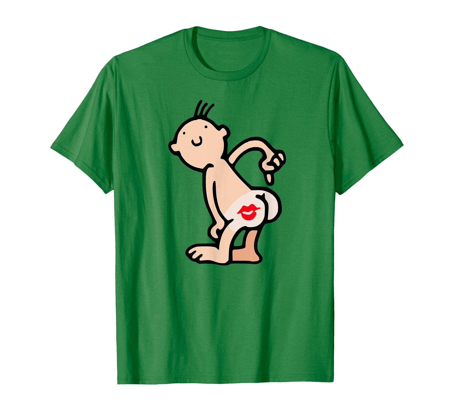 Just Kiss My Ass Tee Shirt Big Red Kisser On My Butt T-Shirt