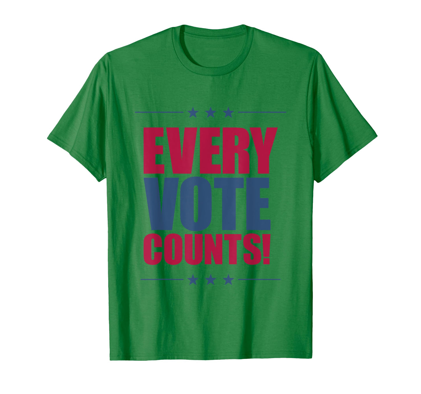 Vote Tshirt Women Men Voice Counts Red Blue 2024 Election T-Shirt