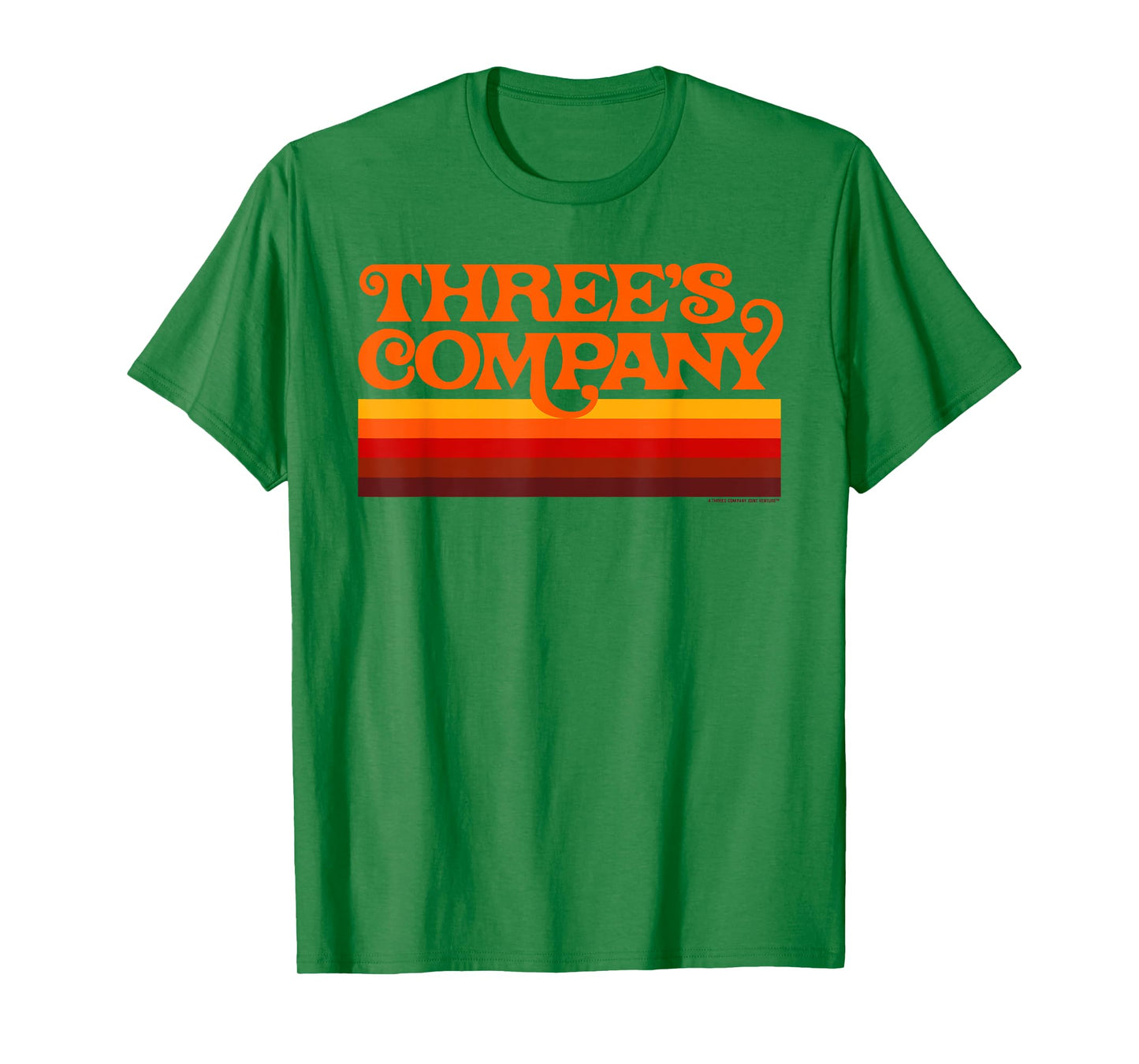Three's Company Logo Retro Chromatic Sunset T-Shirt