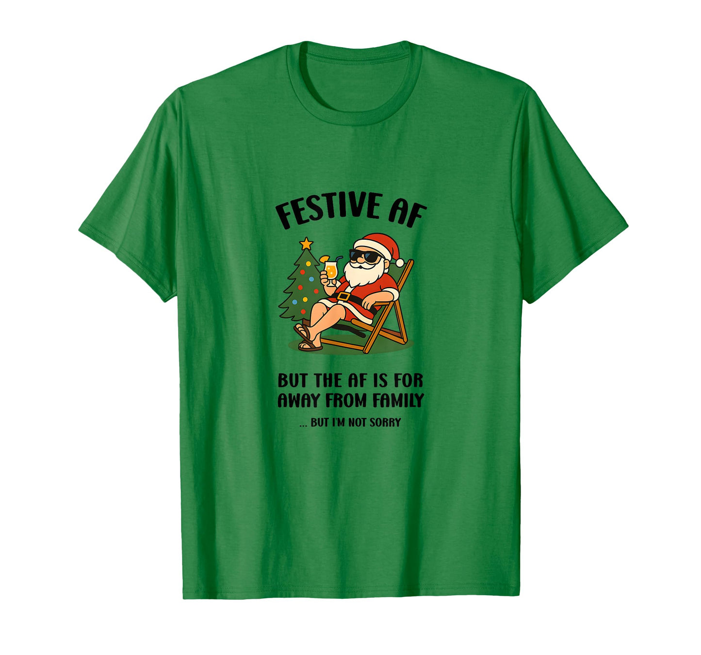 Christmas Beach, Funny Holiday Tee, Gift for Friends, Santa T-Shirt
