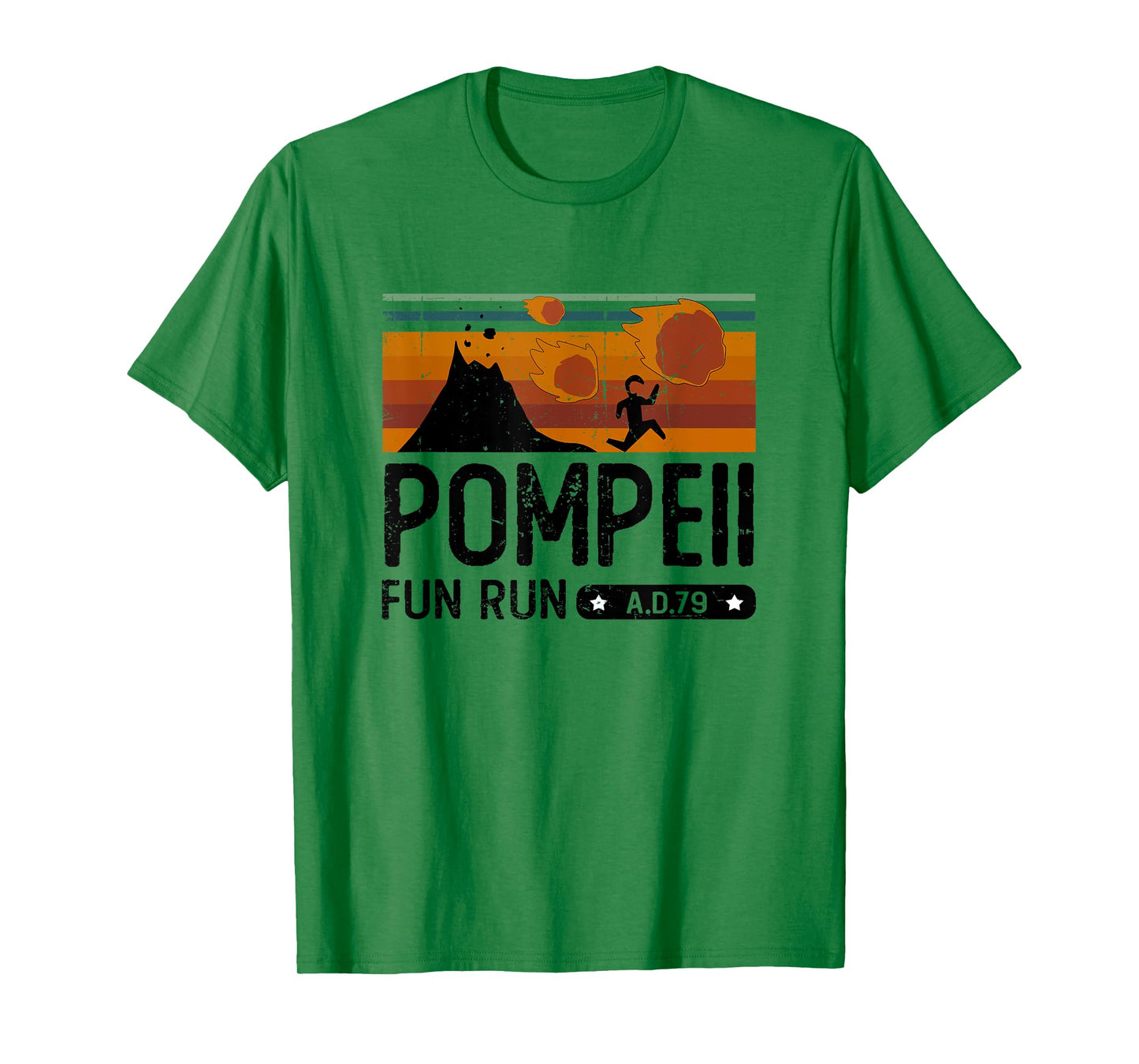 Pompeii Fun Run 79 AD Retro Vintage T-Shirt T-Shirt