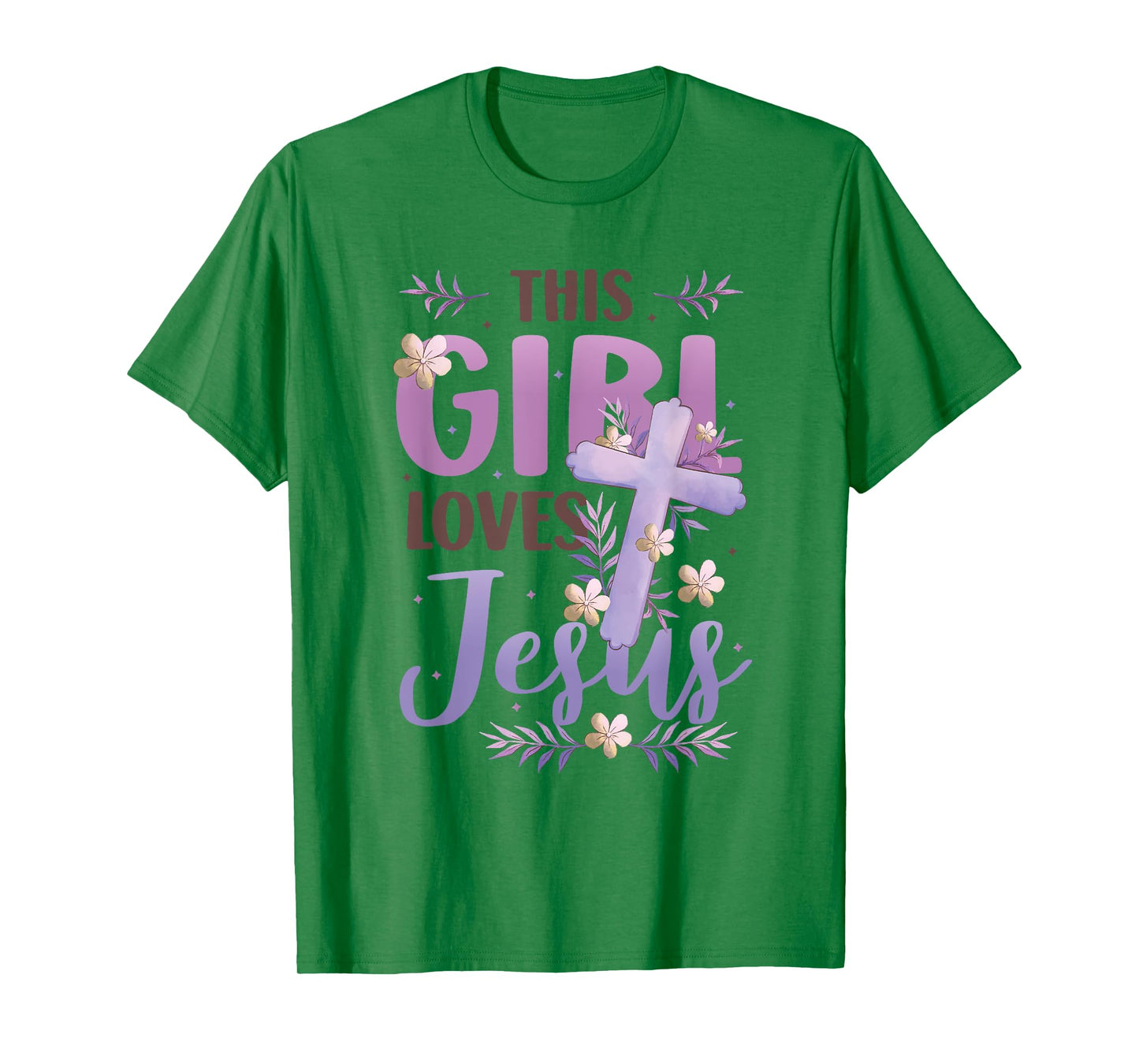This Girl Loves Jesus Cute Christian Girl Jesus T-Shirt