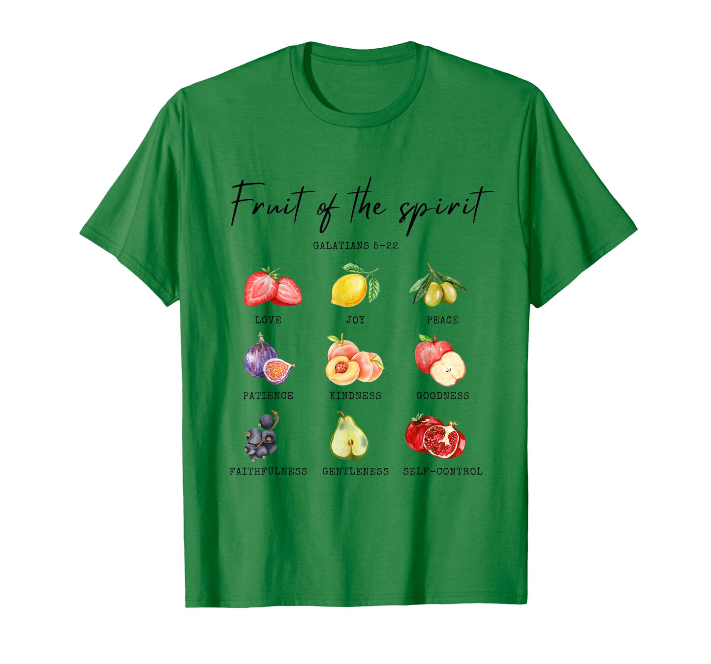 Fruit of the Spirit Galatians 5:22 Christian Children Women T-Shirt