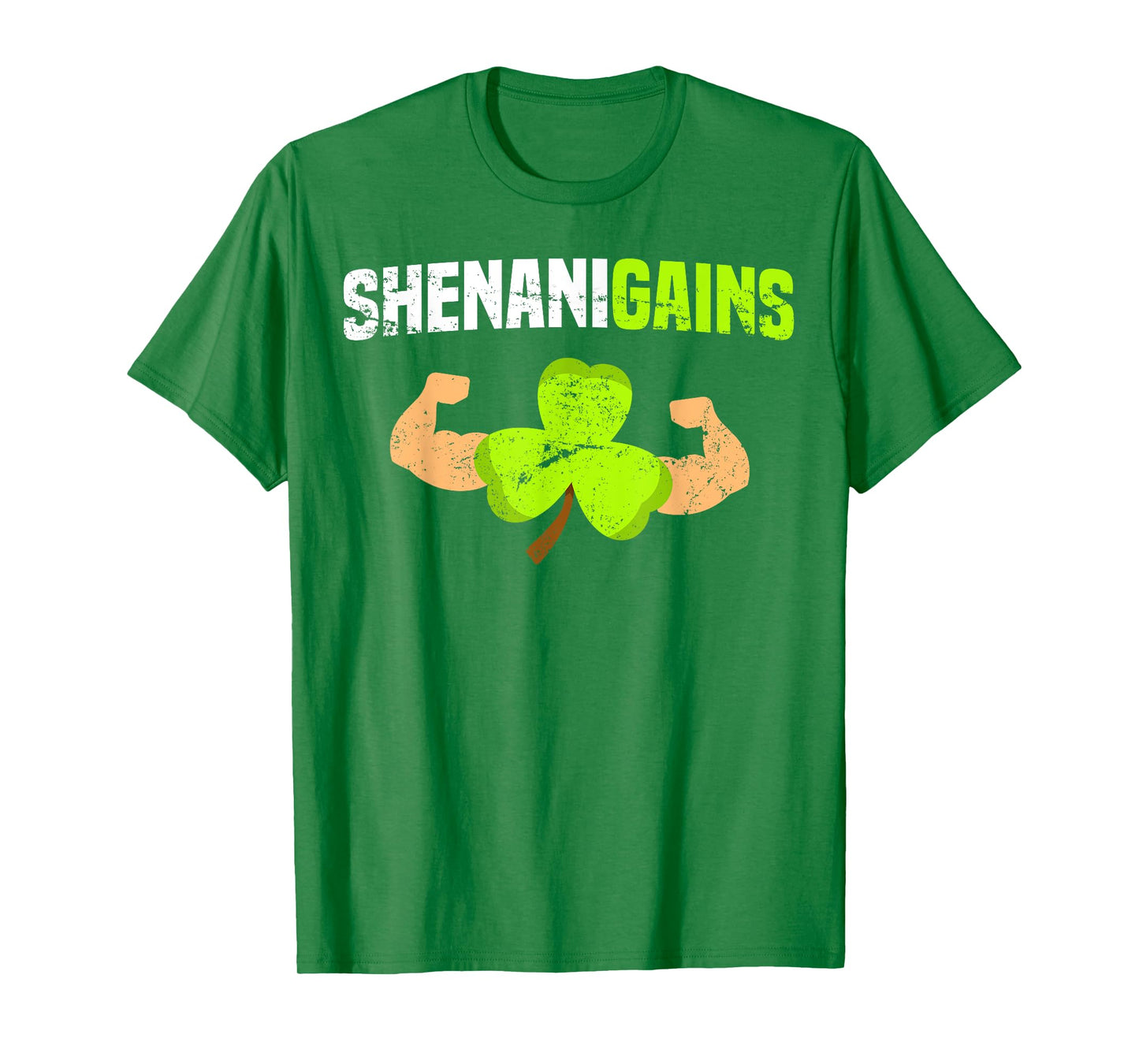 Shenanigains St Patricks Day T Shirt Workout Gym Gains Lift T-Shirt