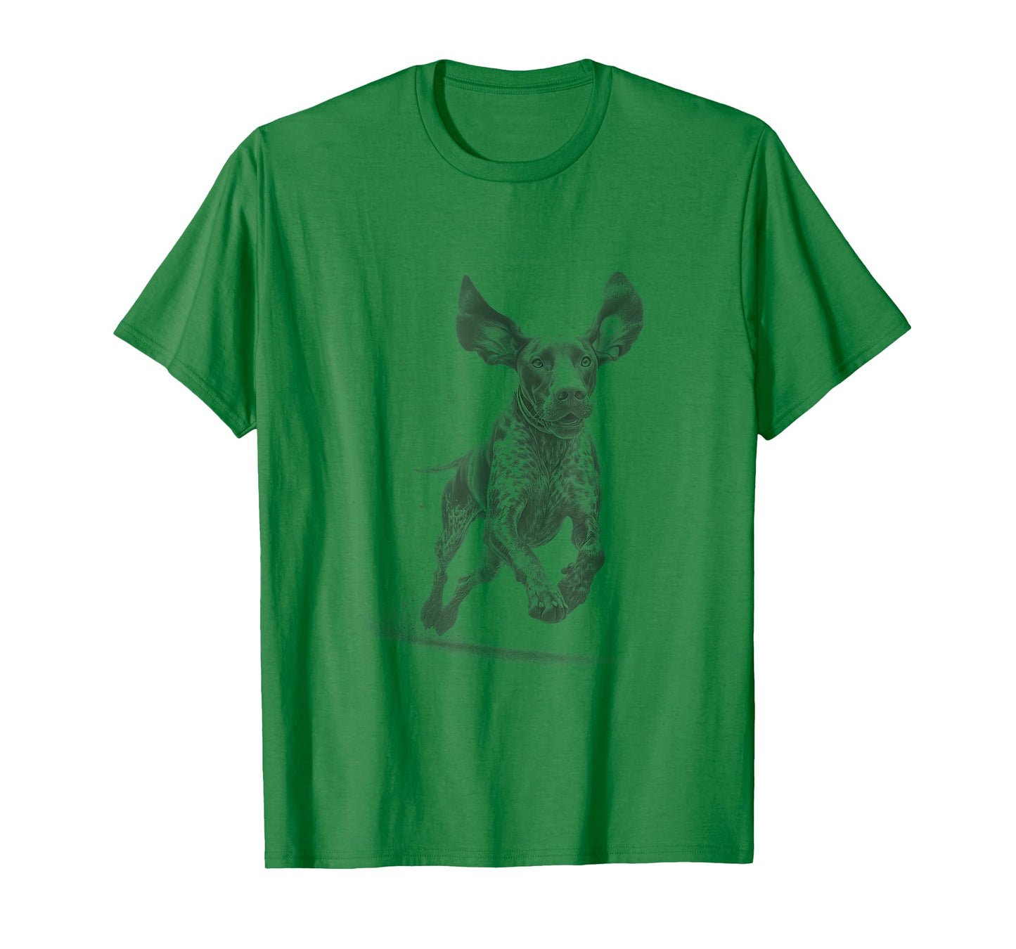 Vintage German Shorthaired Pointer Running Sketch Design T-Shirt