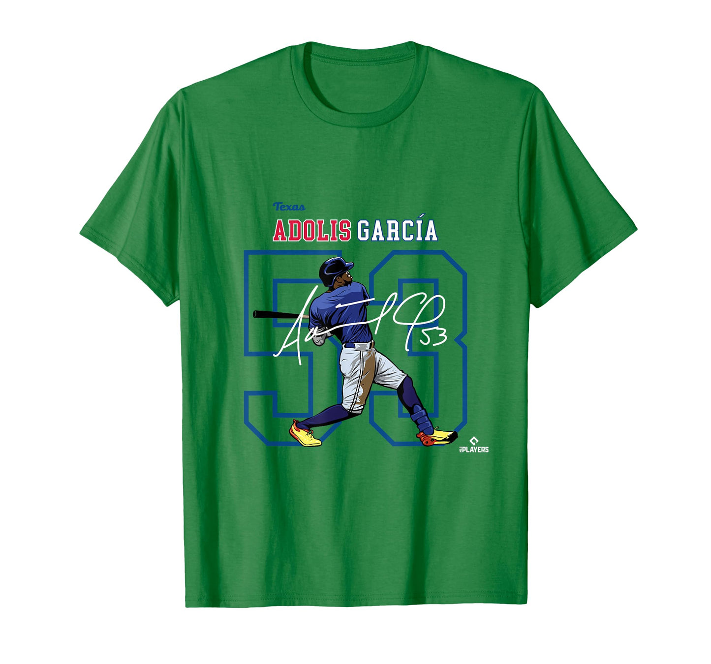 License Champs Adolis Garcia | Texas Baseball Players | MLBAGA3004 T-Shirt