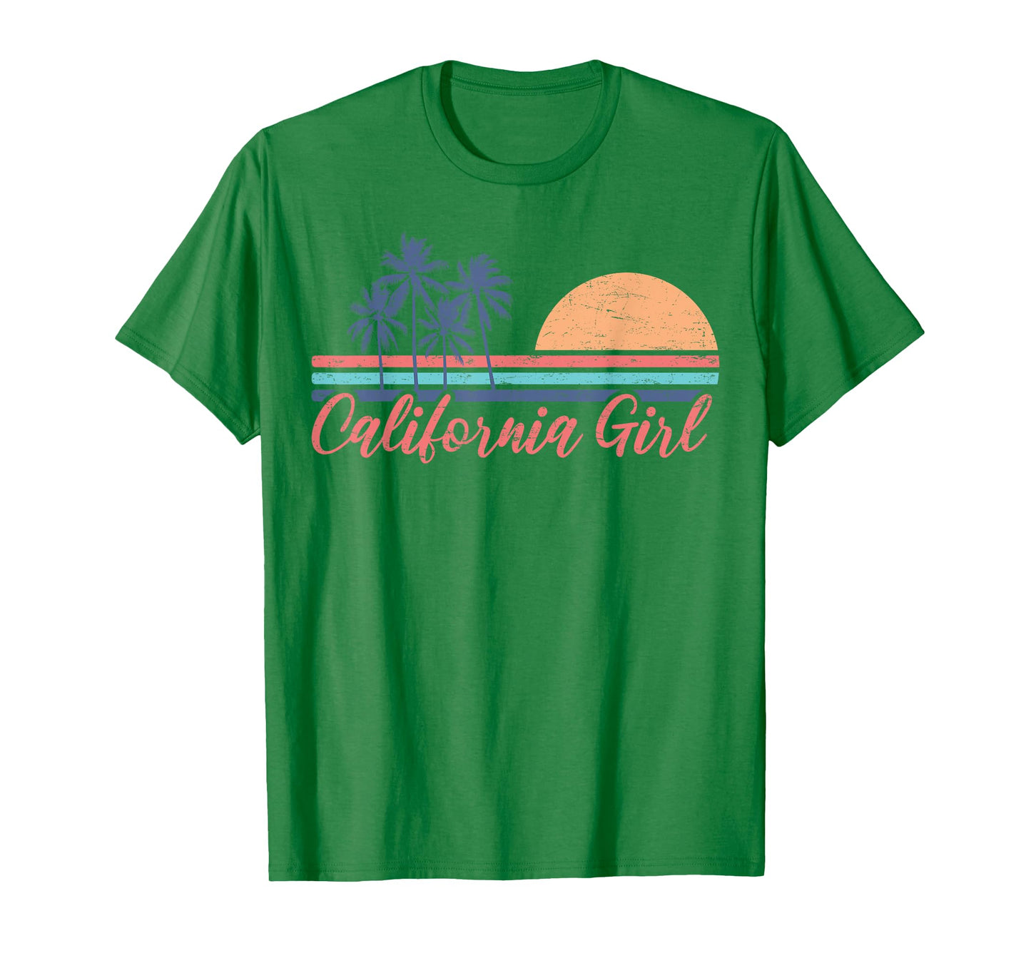 California Girl Cute Cali Girl Retro Beach Summer Vacation T-Shirt