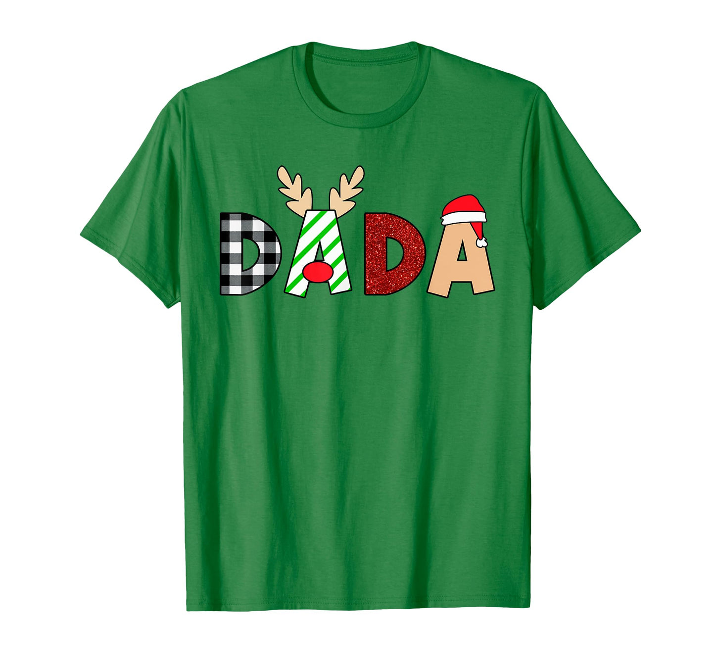 Dada Santa Christmas Family Matching Pajamas Mama Xmas T-Shirt