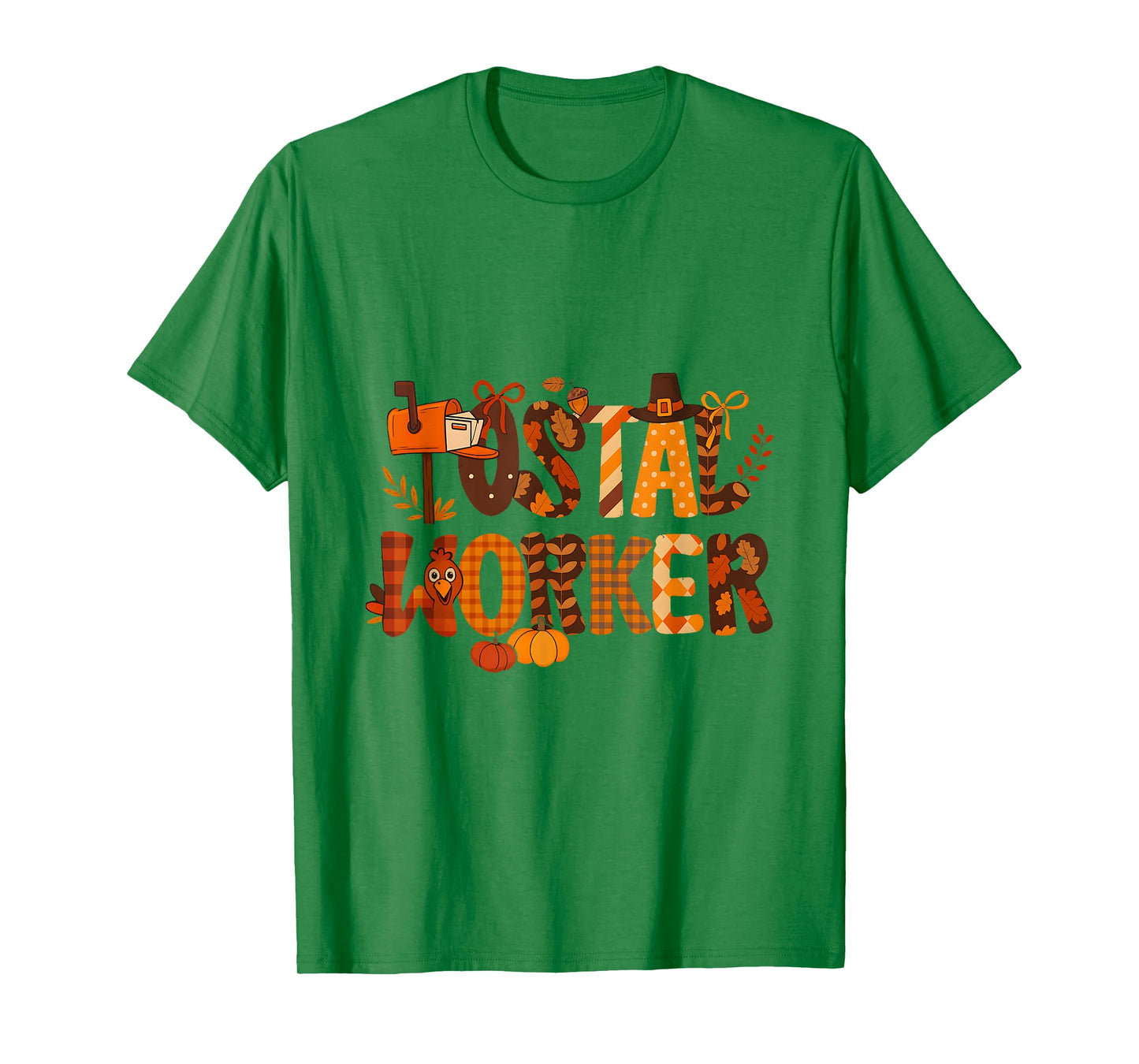 Postal Worker Halloween Mailbox Pumpkin Bat Spooky T-Shirt