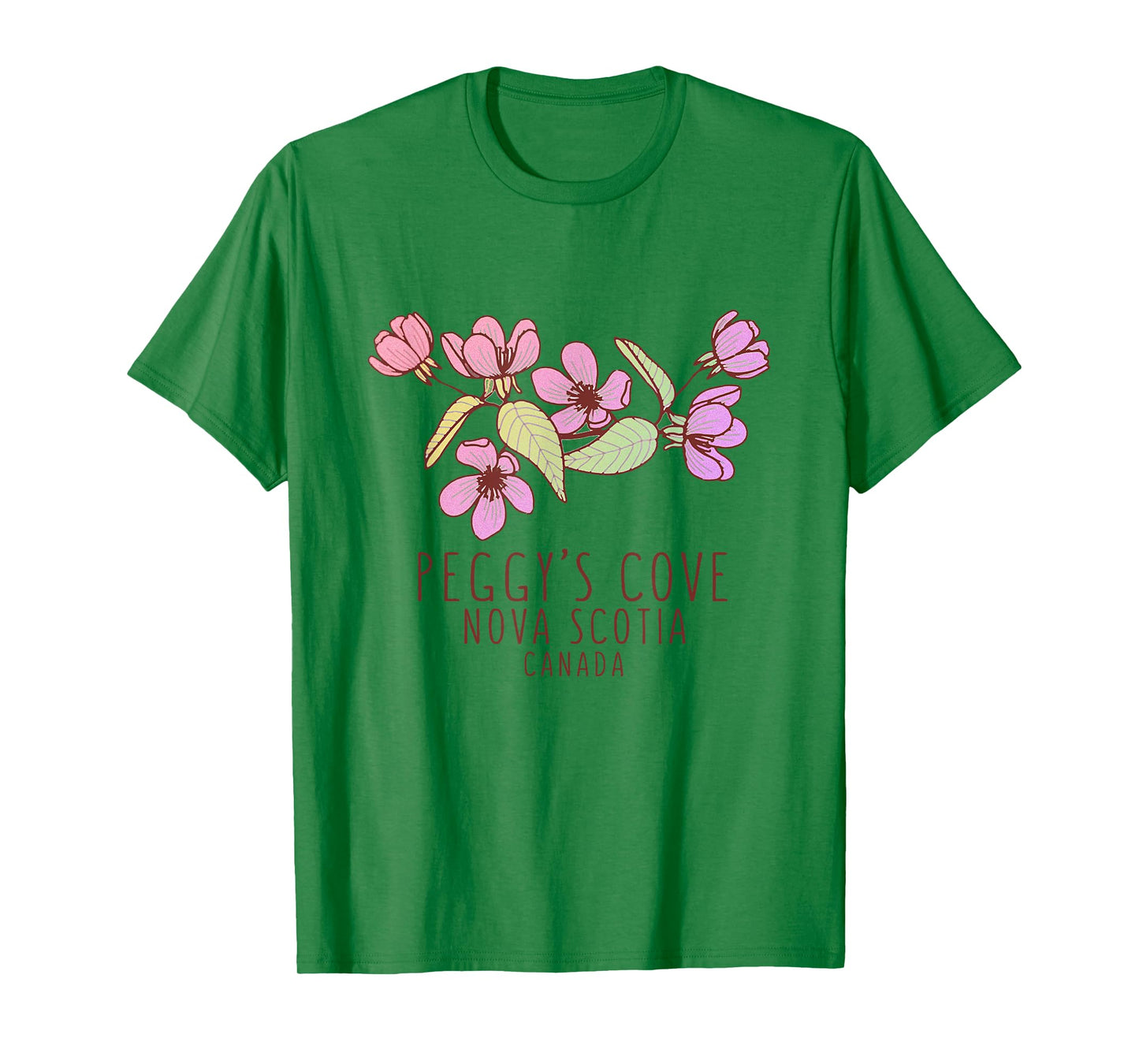 Peggy's Cove Nova Scotia Canada Wildflowers T-Shirt