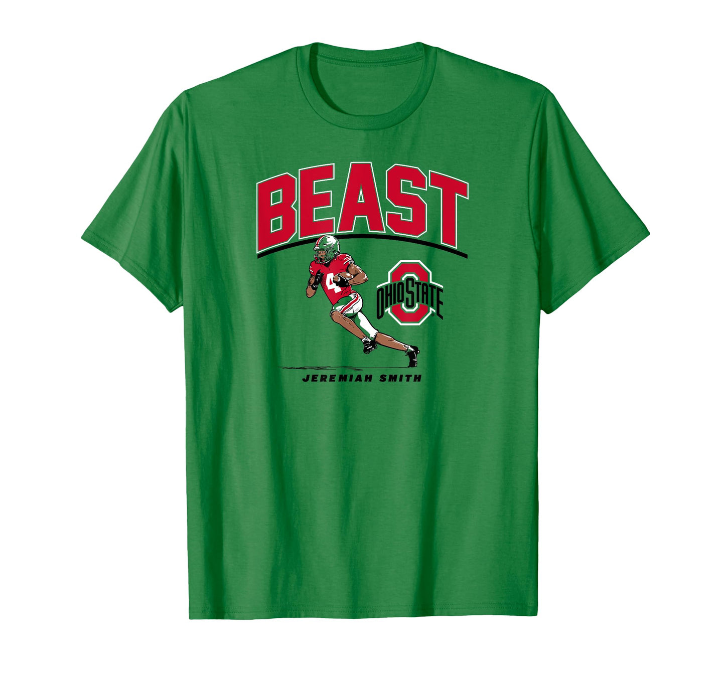 Jeremiah Smith - Beast (Gray) - Ohio State Football T-Shirt