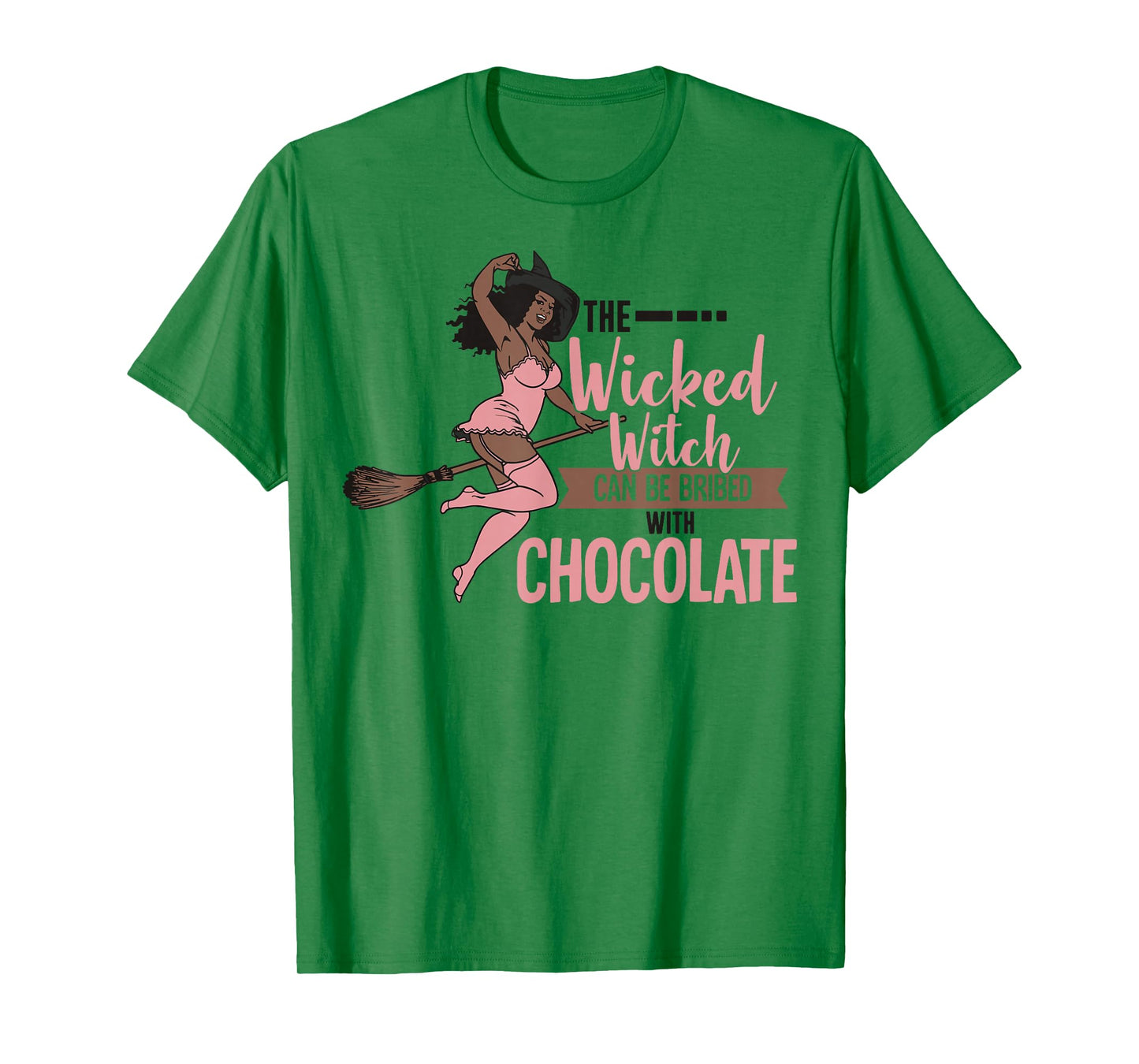 Funny Wicked Black Witch Chocolate Melanin Halloween Witches T-Shirt