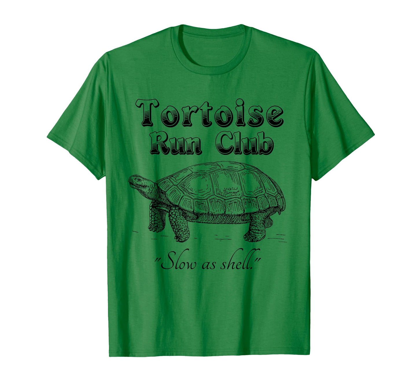 Marathon Running Funny T Shirt Tortoise Run Club T-Shirt