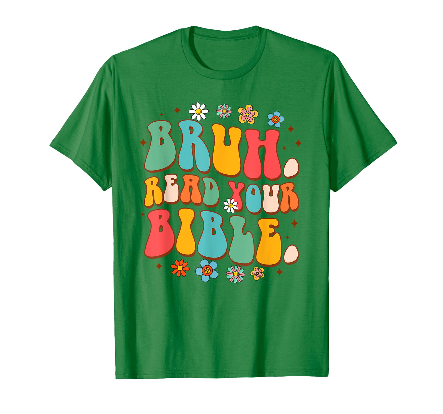 Funny Christian Jesus God Religious Bruh Reads Your Bible T-Shirt