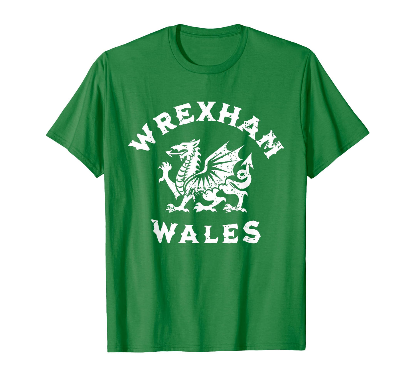 Wrexham Wales Welsh Dragon Flag Vintage T-Shirt