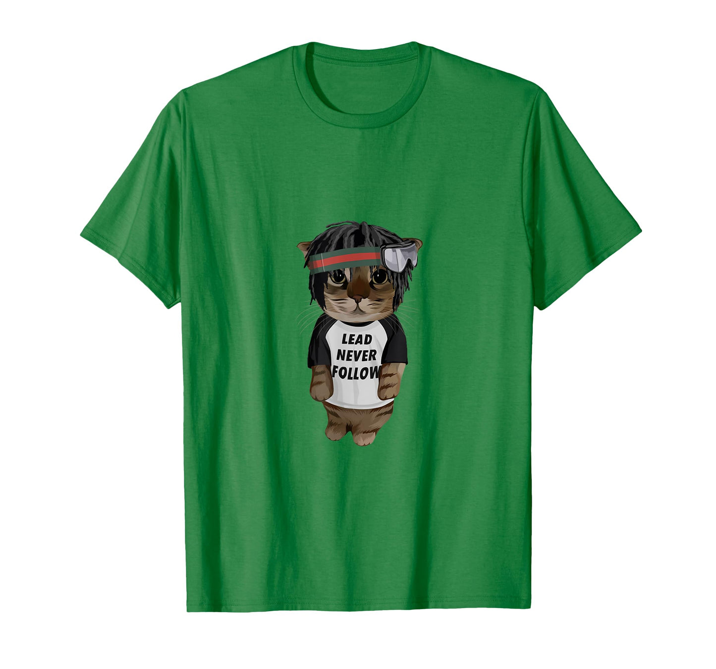 Lead Never Follow Cat Men Women T-Shirt
