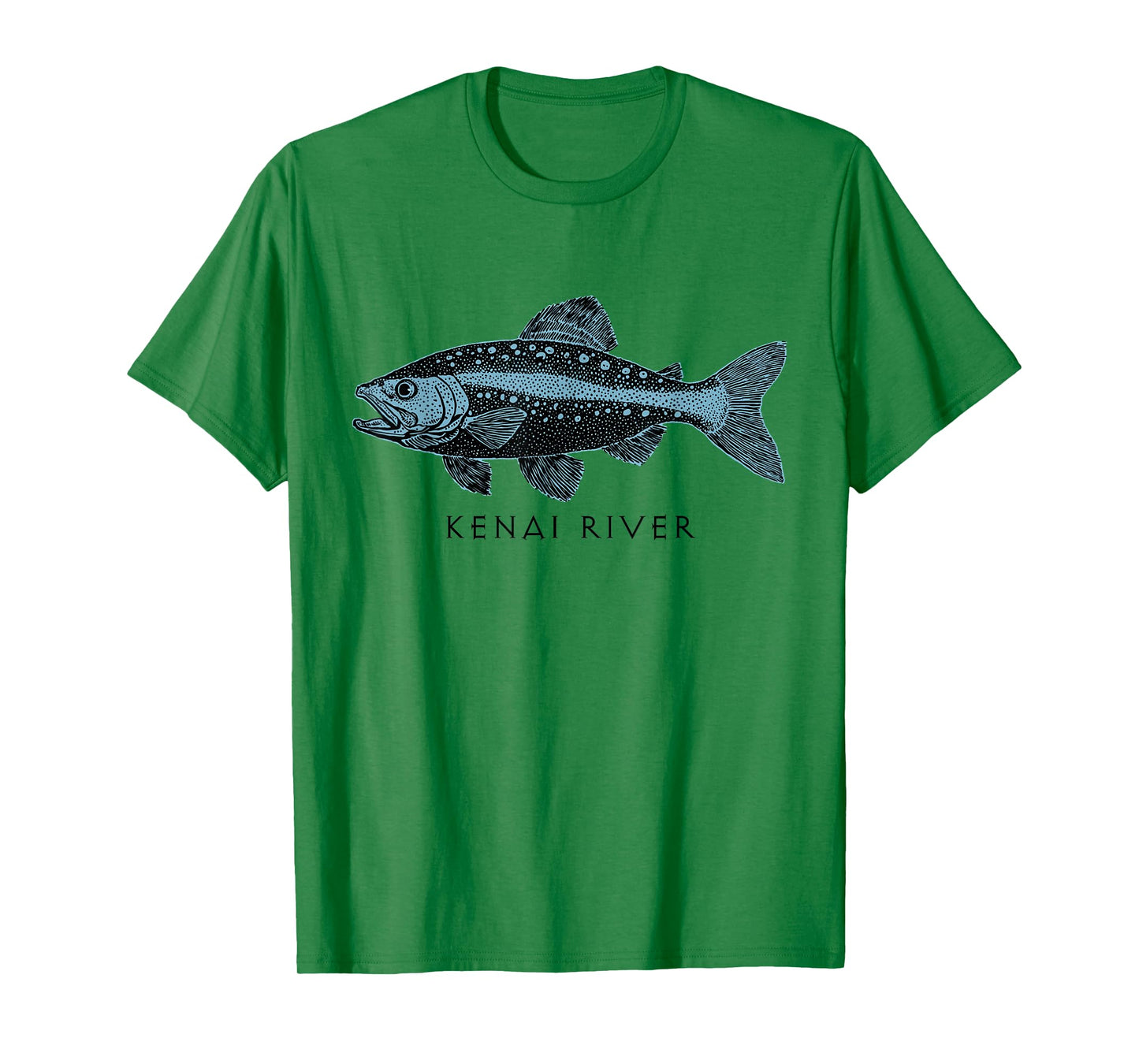 Kenai River Alaska Salmon Fish Art Fishing Kenai Peninsula T-Shirt